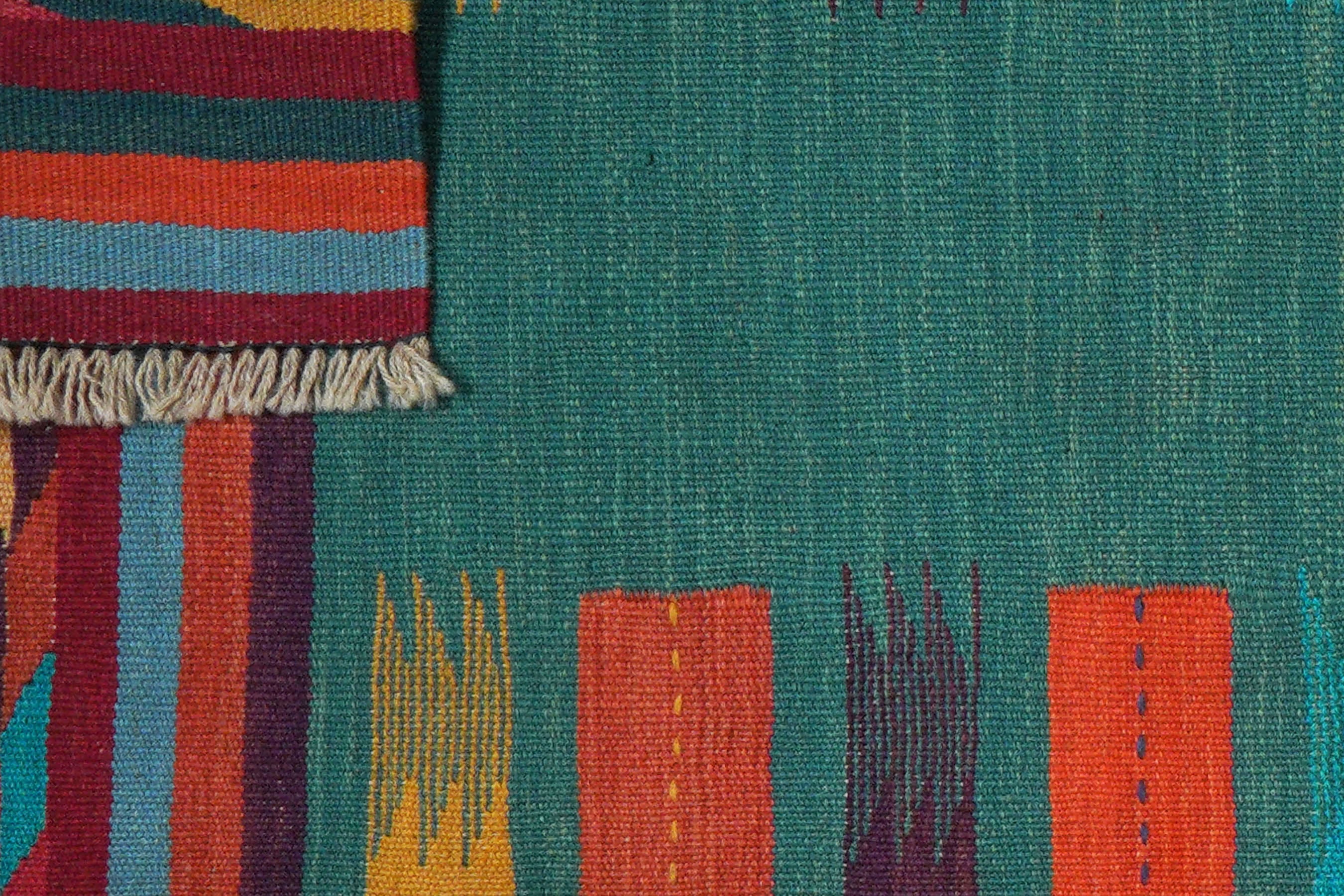 Kelim Gashgai Carpet Wool Multicolored