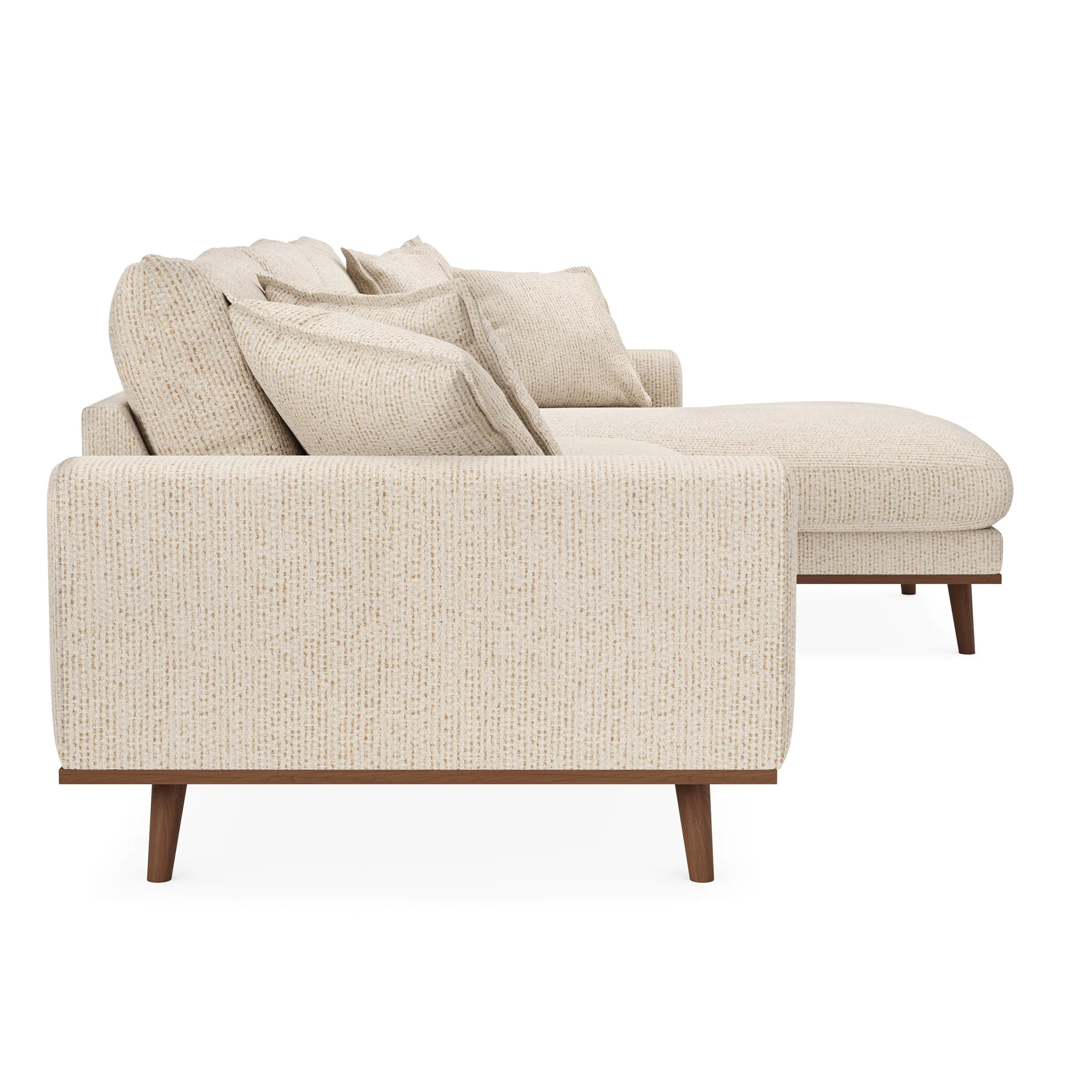 Ecksofa Harper 3-Sitzer Rechts Beige