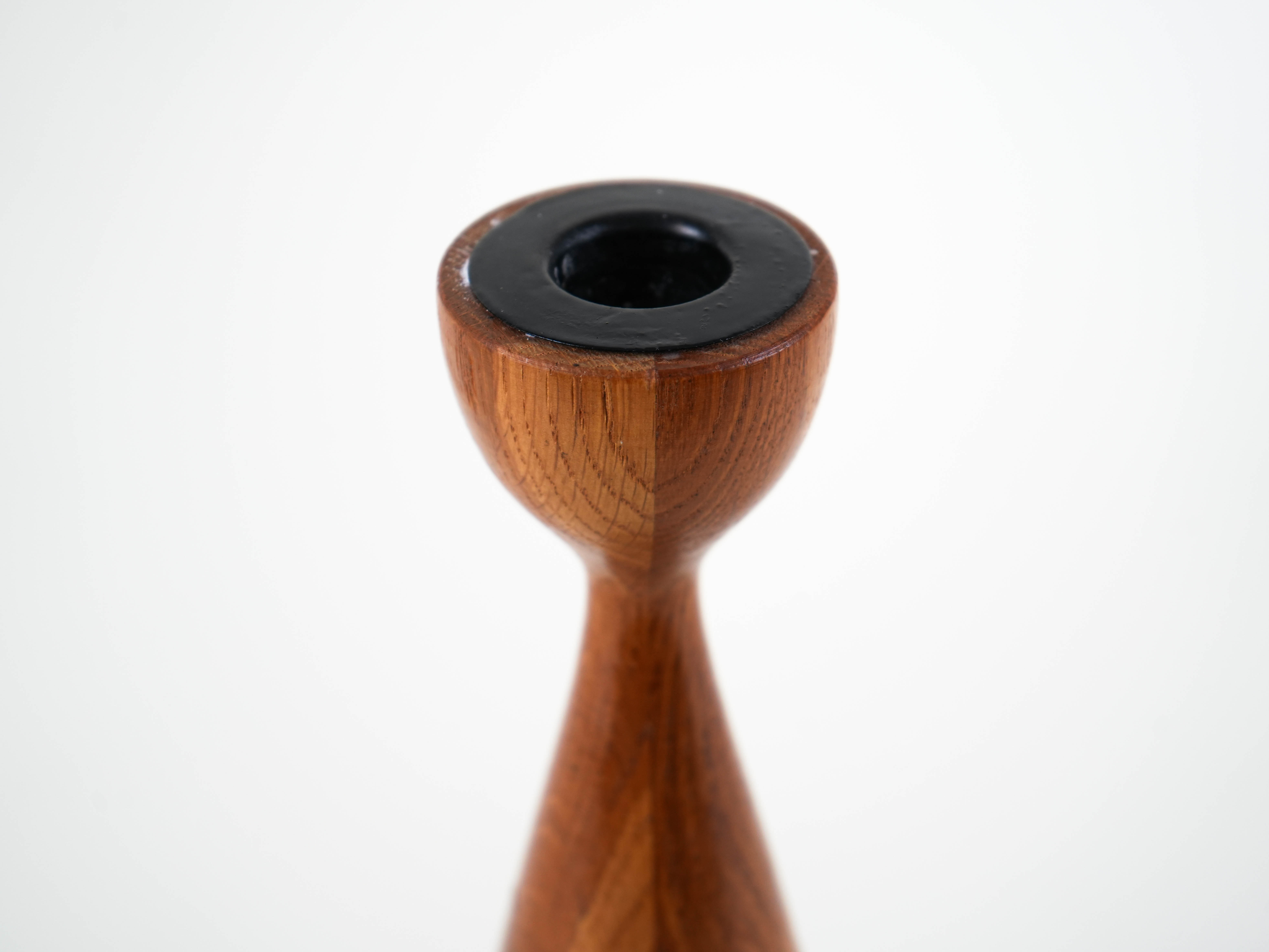 Tealight holder Teak 1970s
