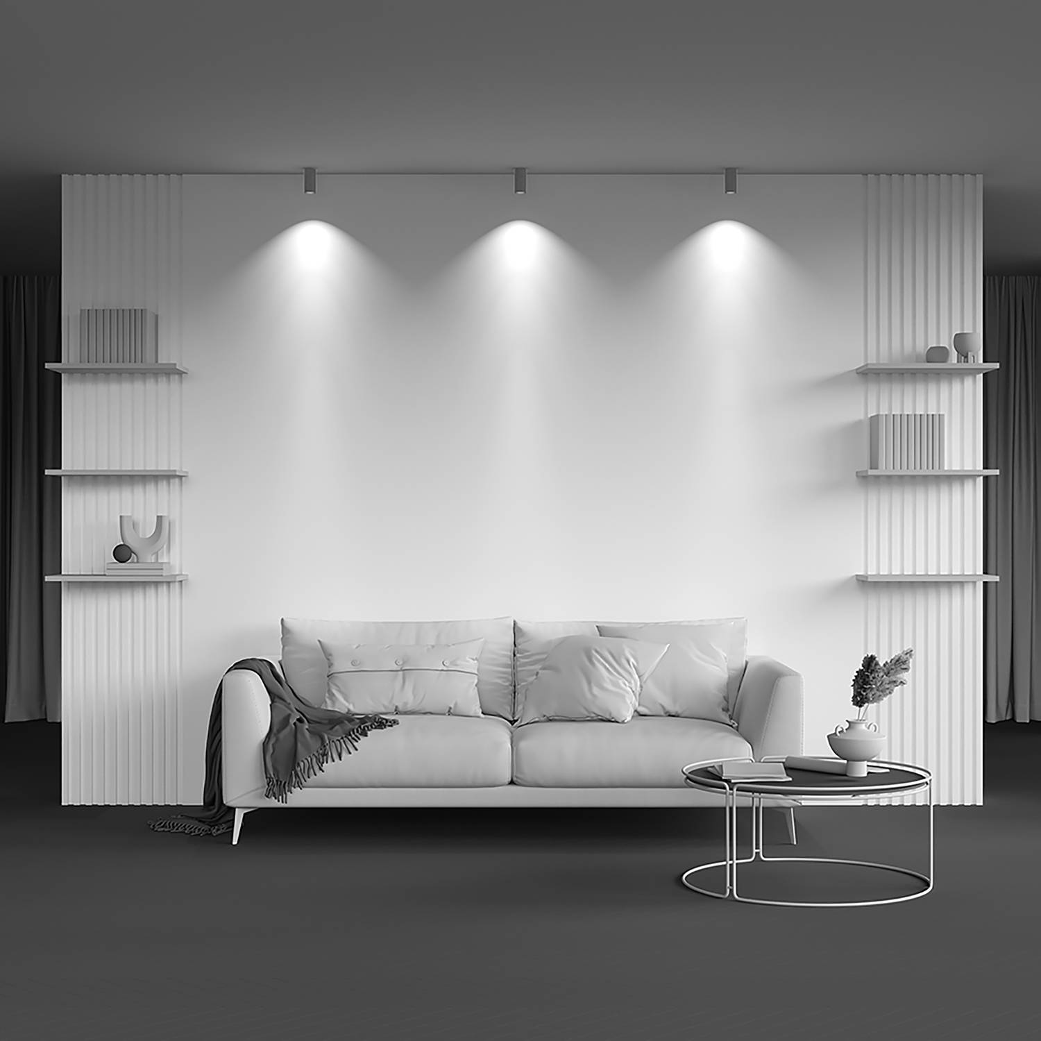 Focus S Typ G Deckenleuchte Aluminium 1-flammig