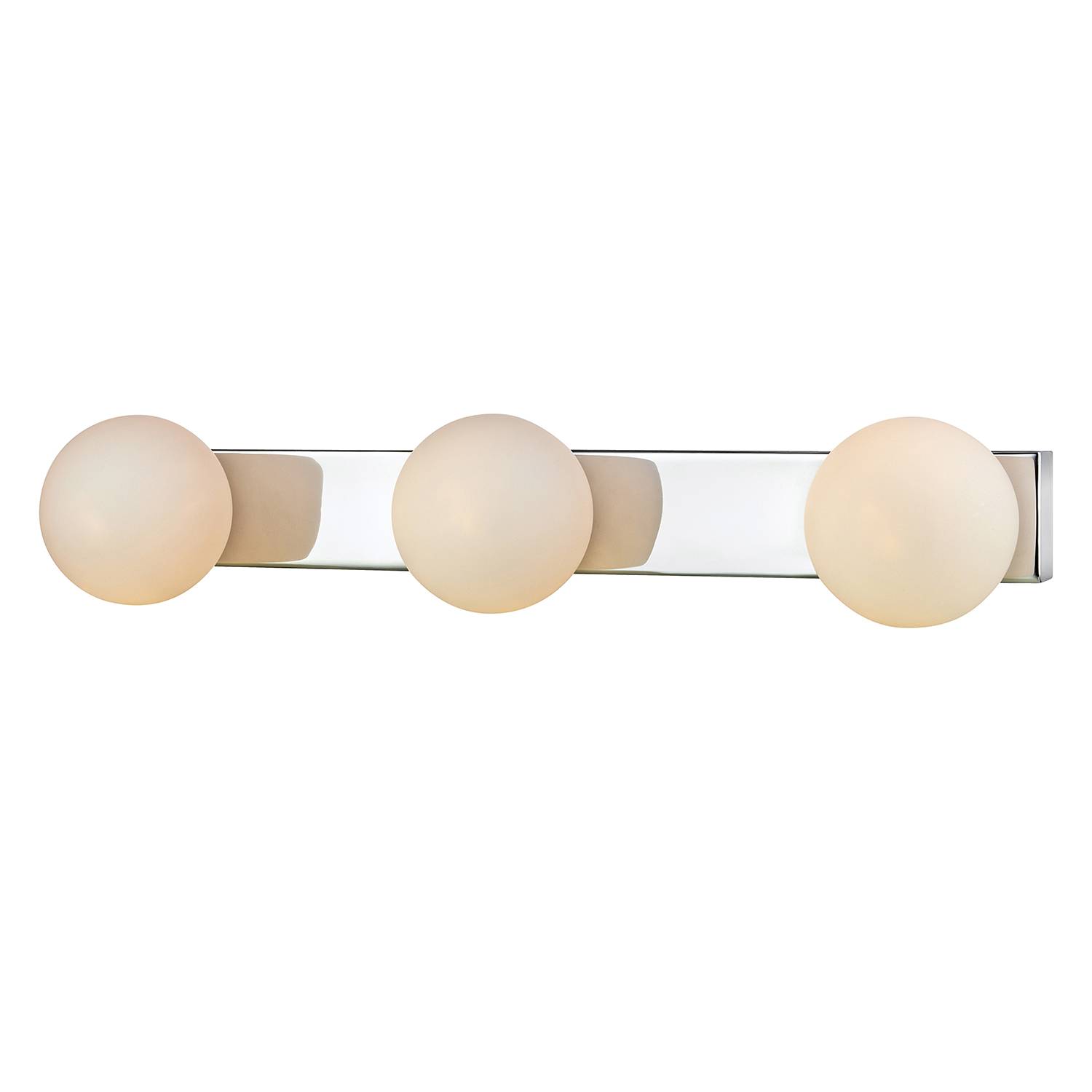 LED-Badleuchte Mini II Milchglas Edelstahl Silber