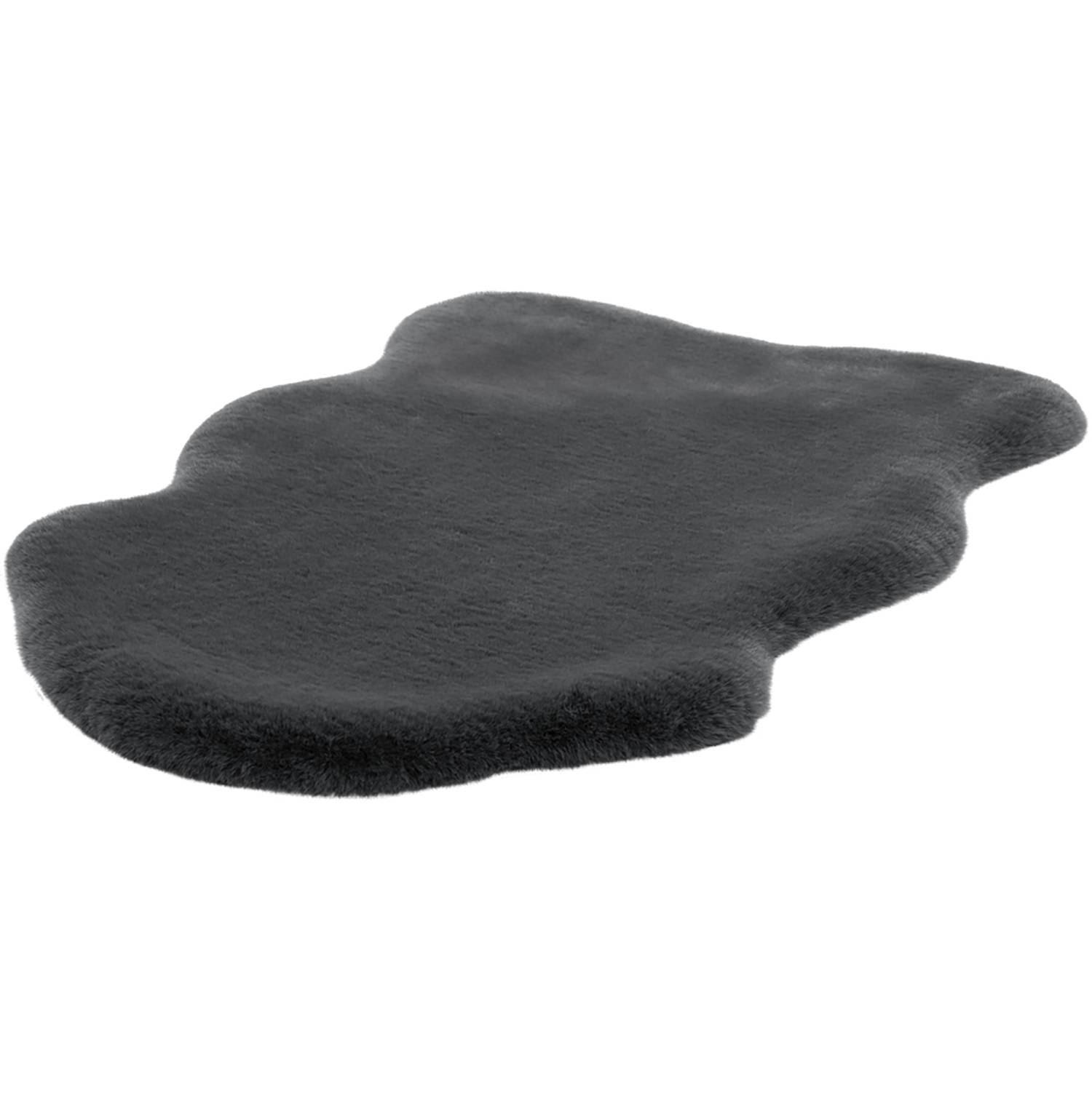 Schafsfell Rabbit 200 Anthrazit 90 x 60