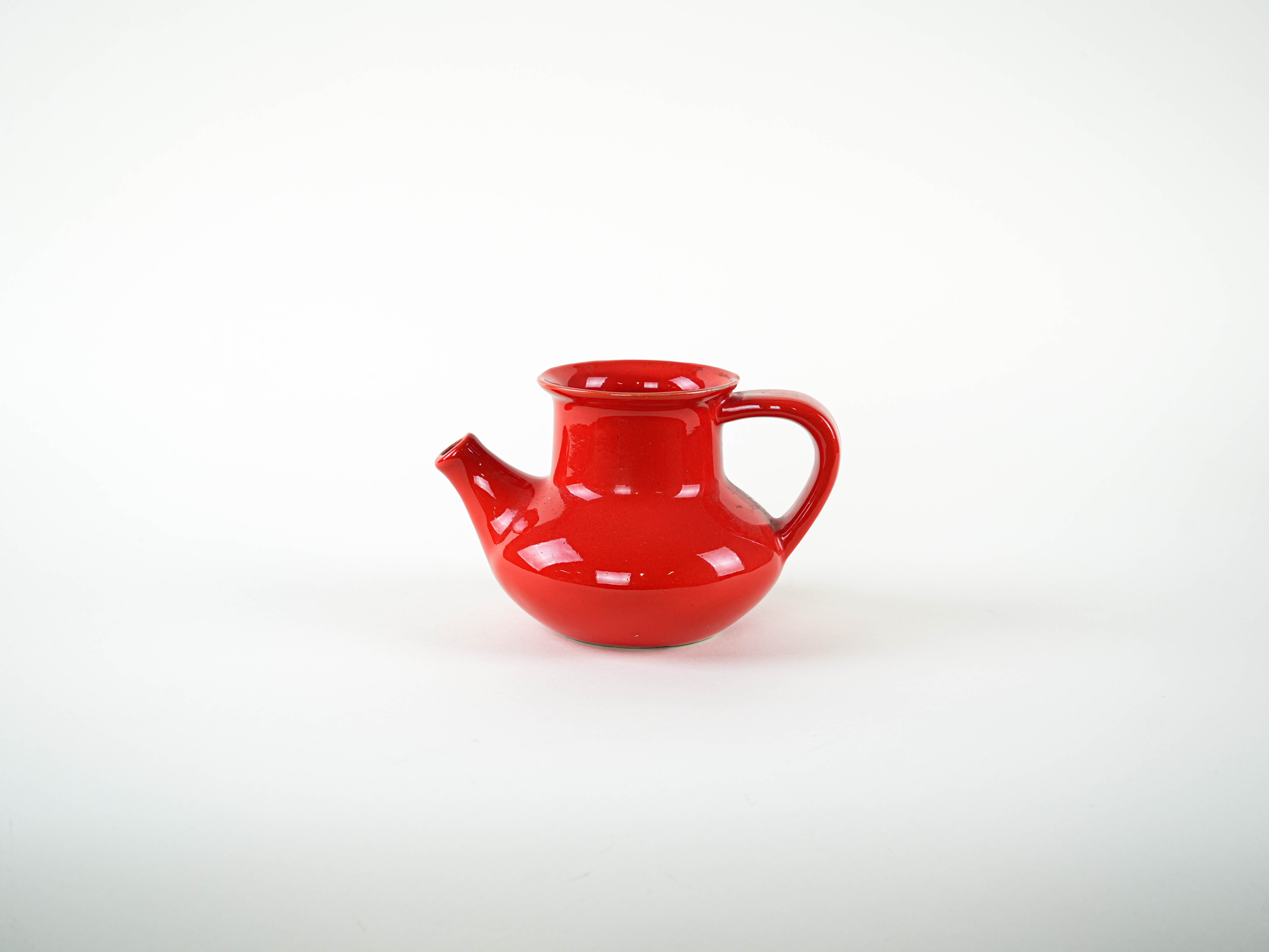 Brocca in ceramica rossa anni '60