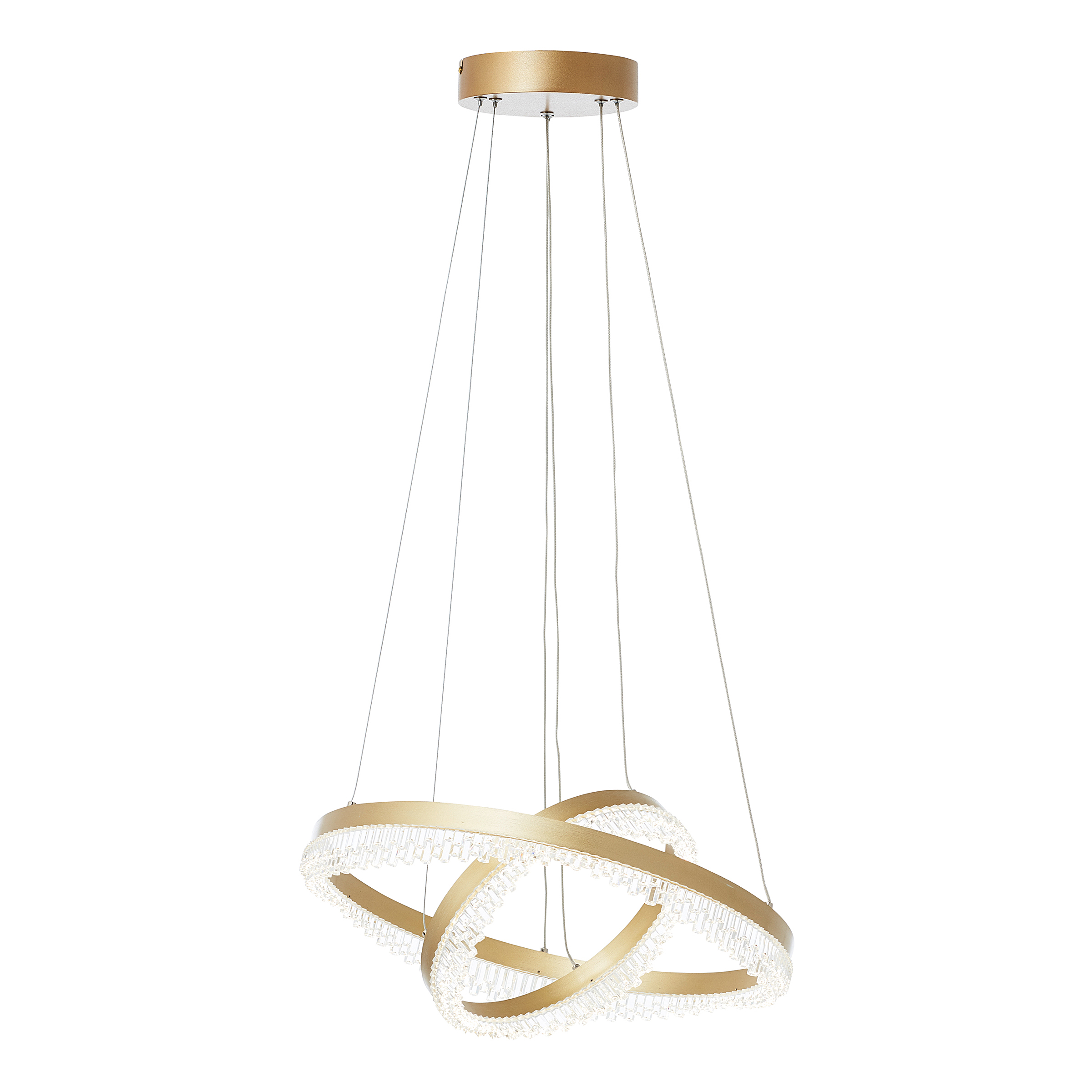 Aurora LED-Pendelleuchte Aluminium Acrylglas 2-flammig