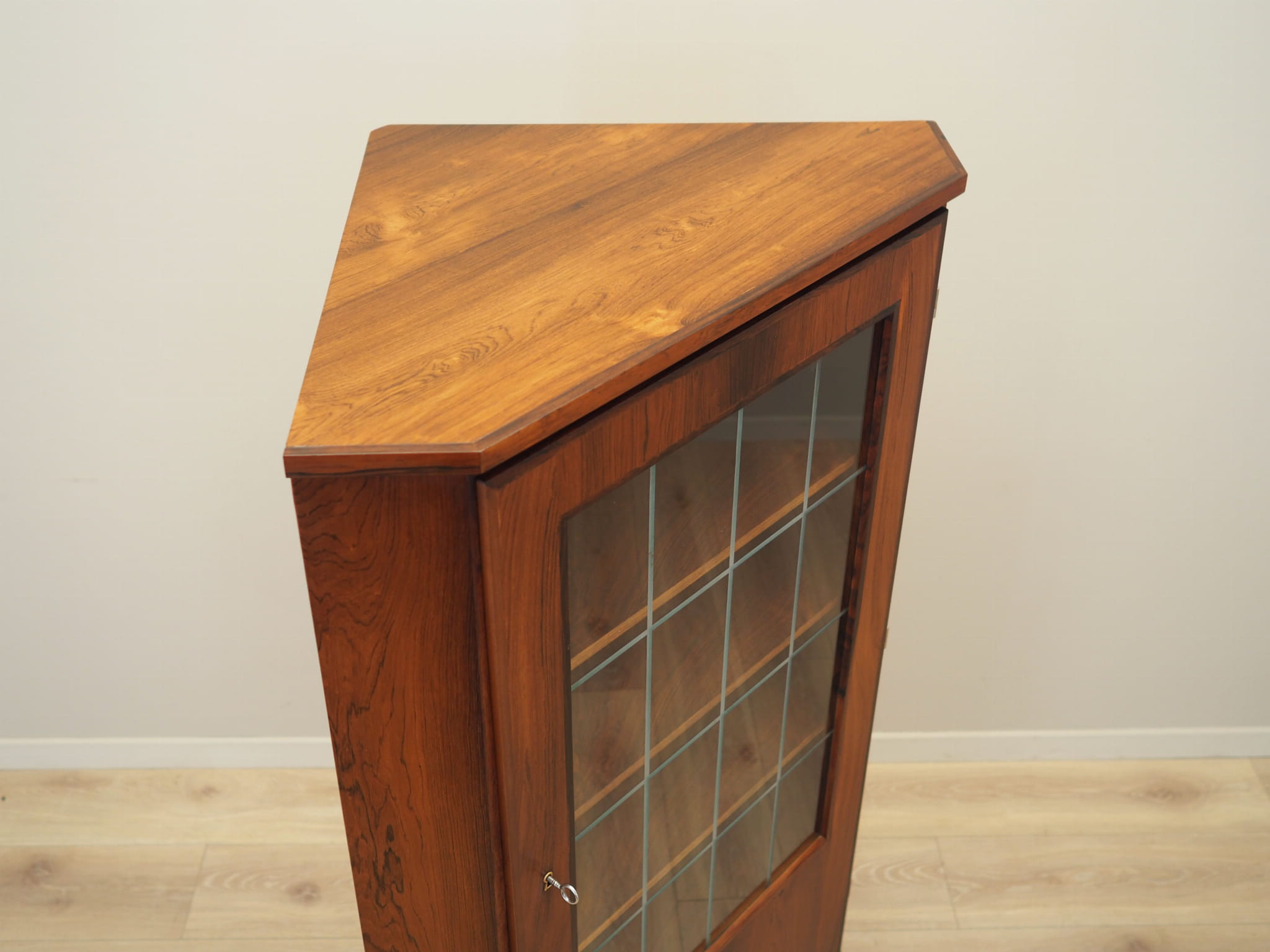 Vintage Vitrine Rosenholz Braun 1970er Jahre