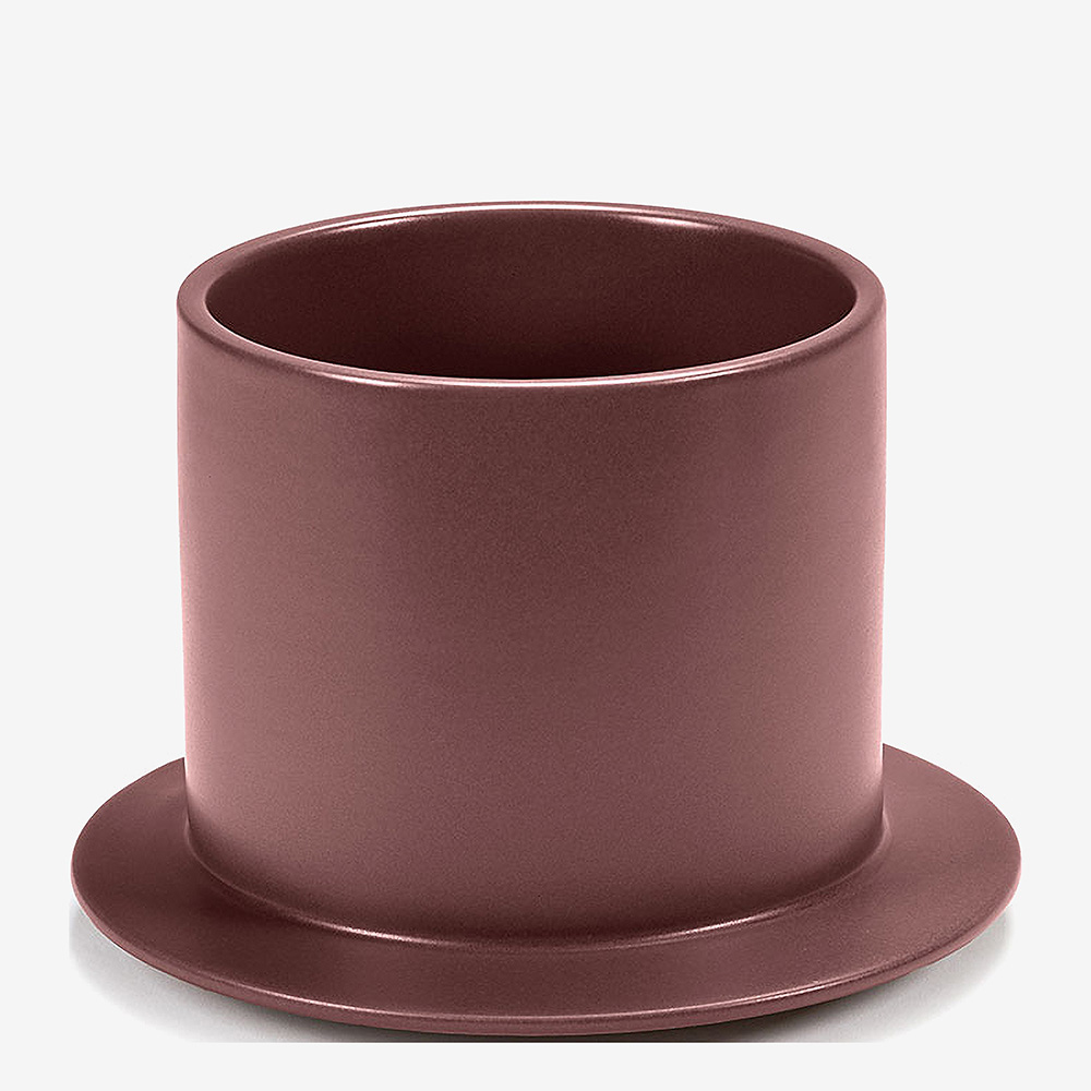 Dishes to Dishes Bowl Ceramic High Aubergine