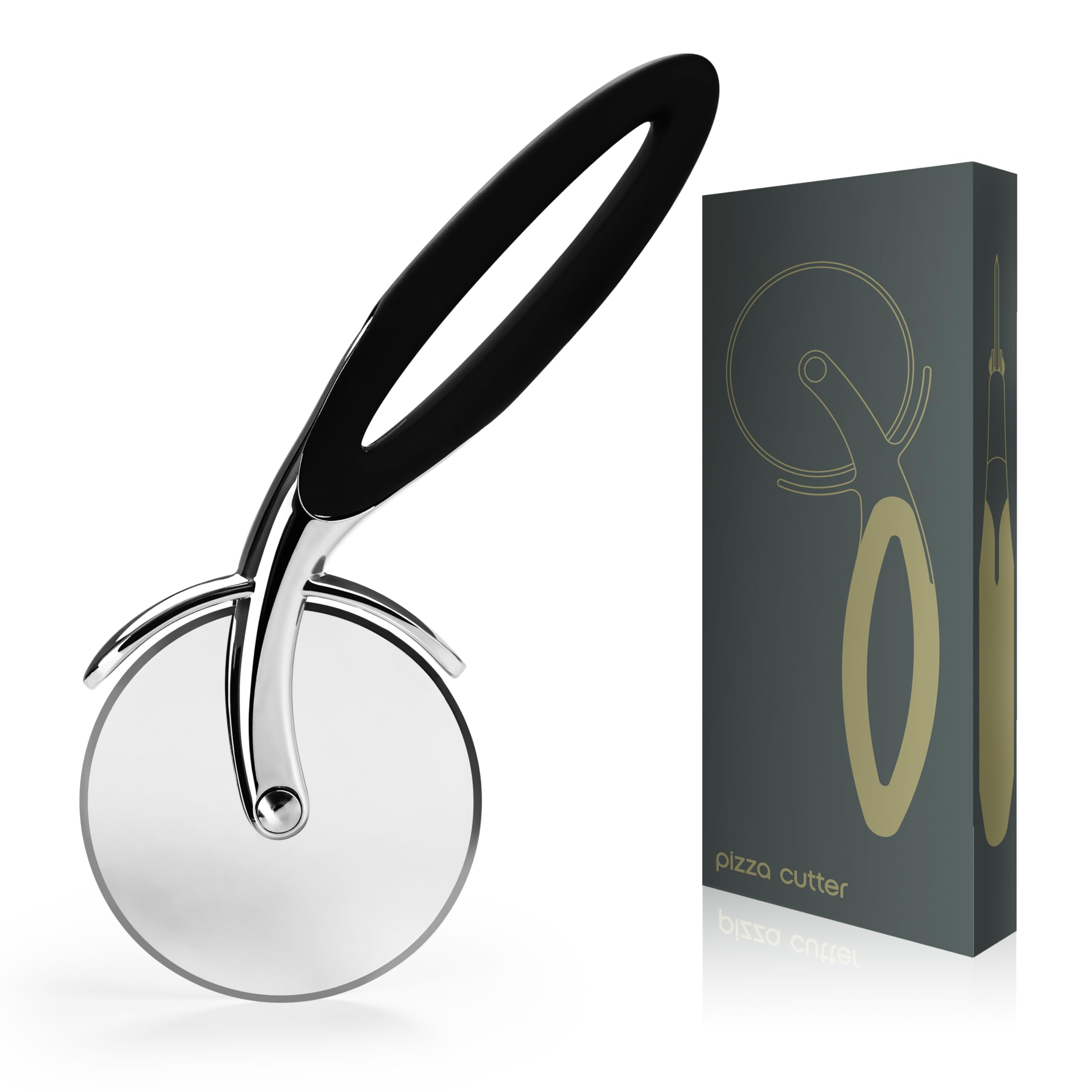 Pizzaroller Edelstahl Silber