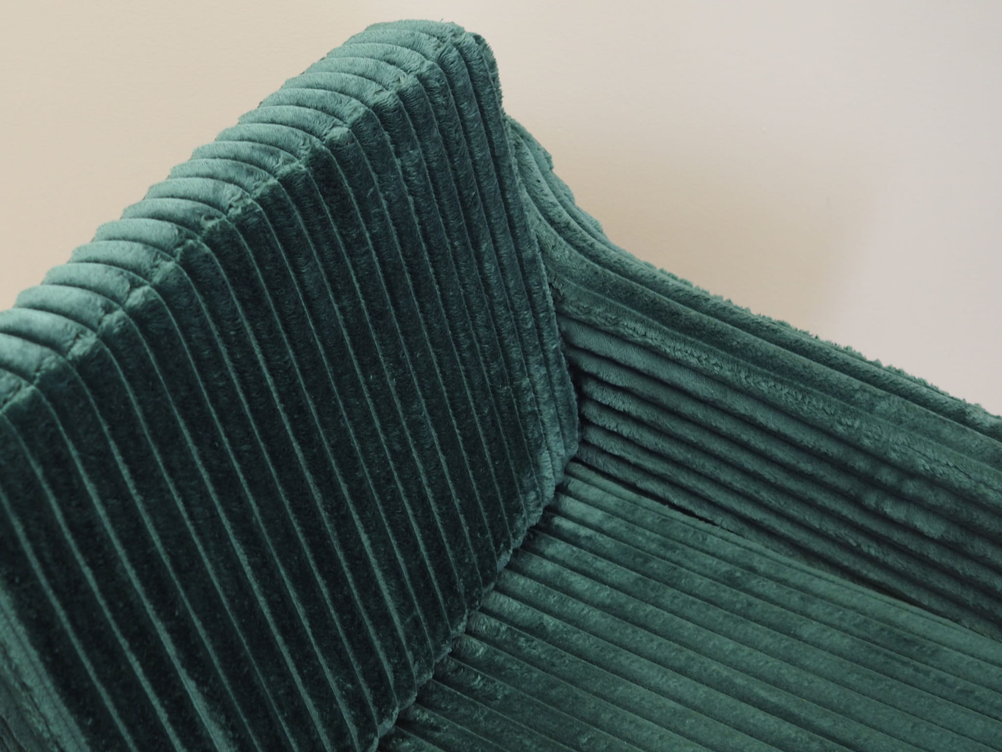 Vintage Sofa Samt Grün 1970er Jahre