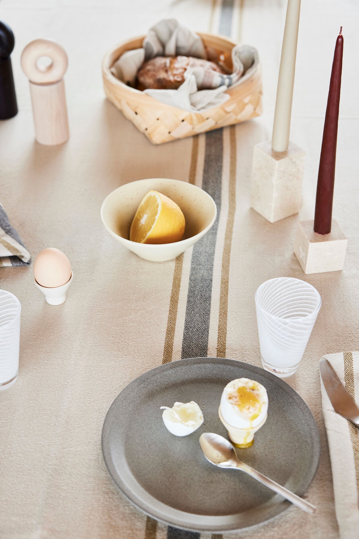 Yuka Bowl Medium Stone Cream