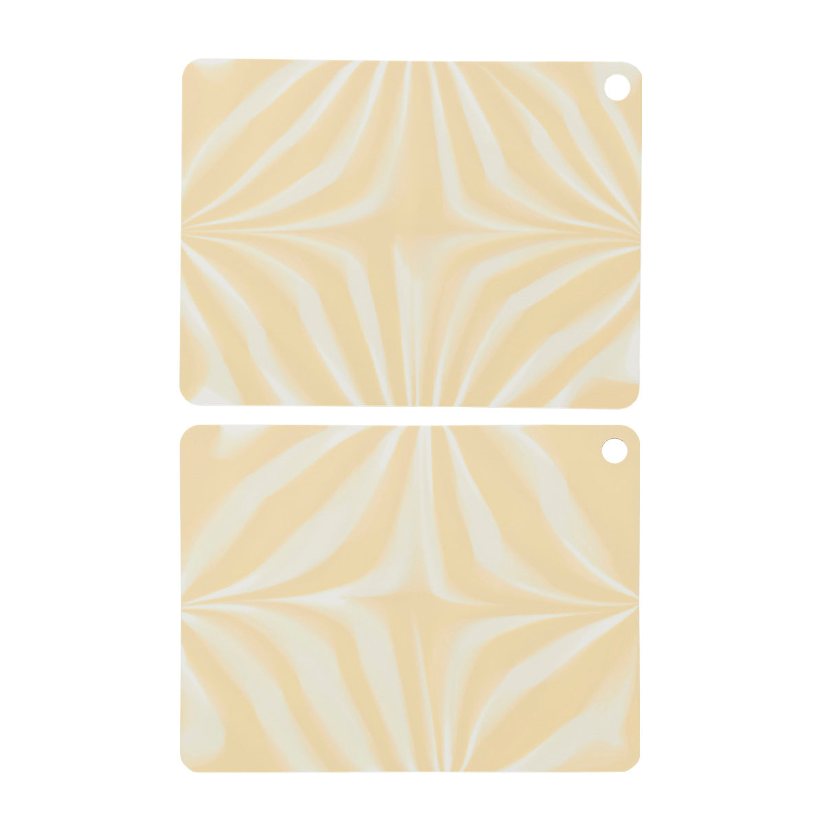 2x Zebura Placemat Silicone Yellow