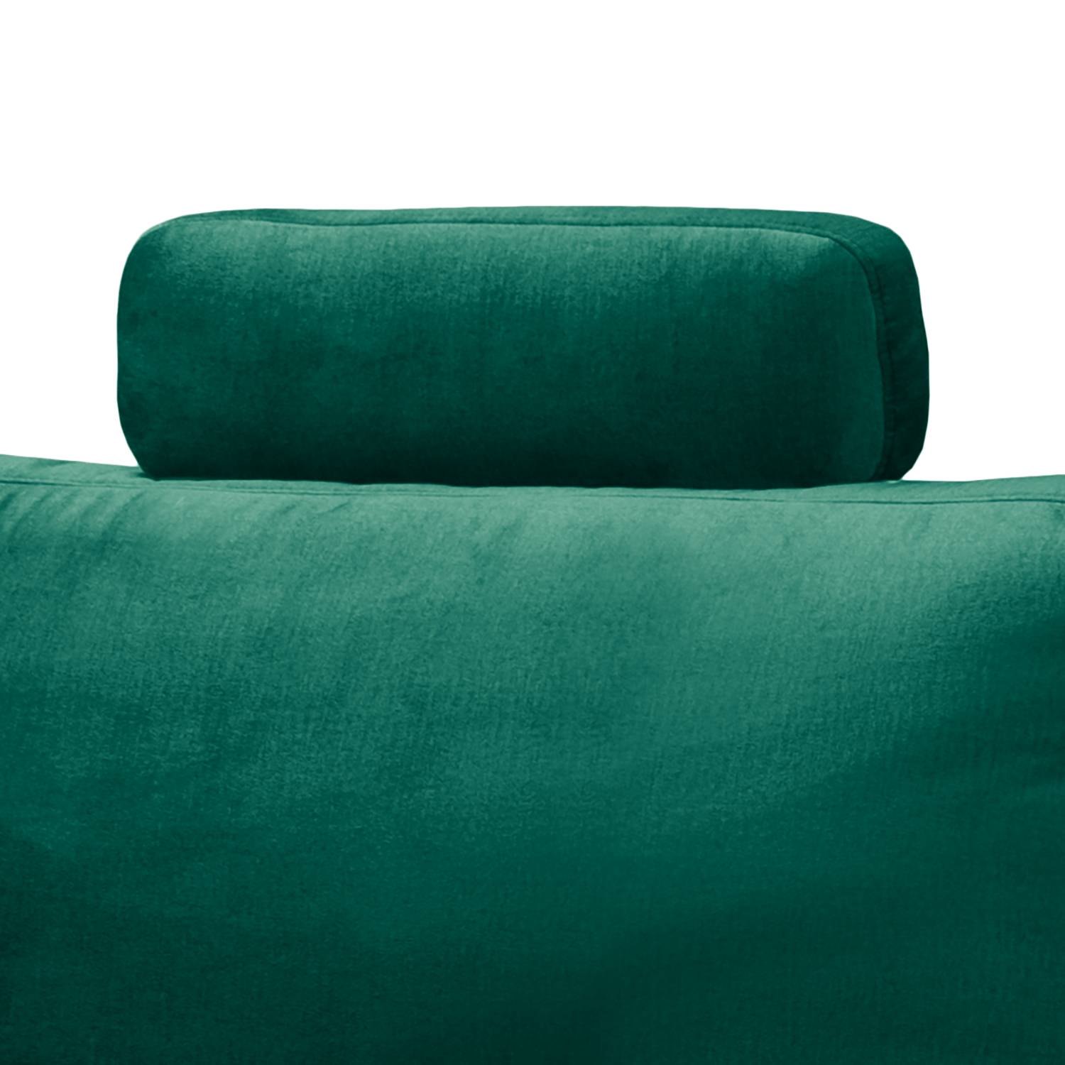 Kopfstütze Hendra II Webstoff Samt Onoli: Antikgrün