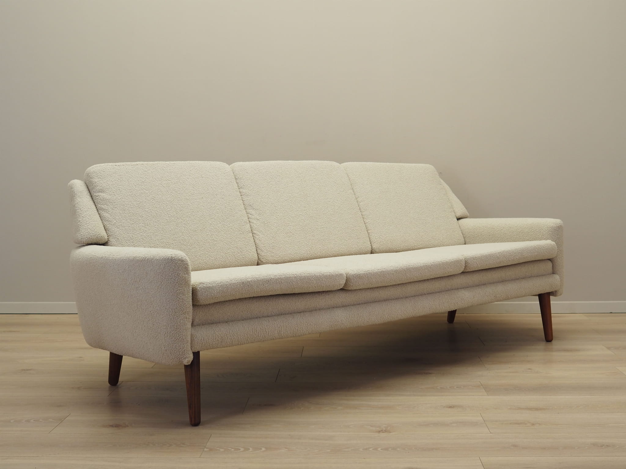 Sofa Textil Creme 1970er Jahre