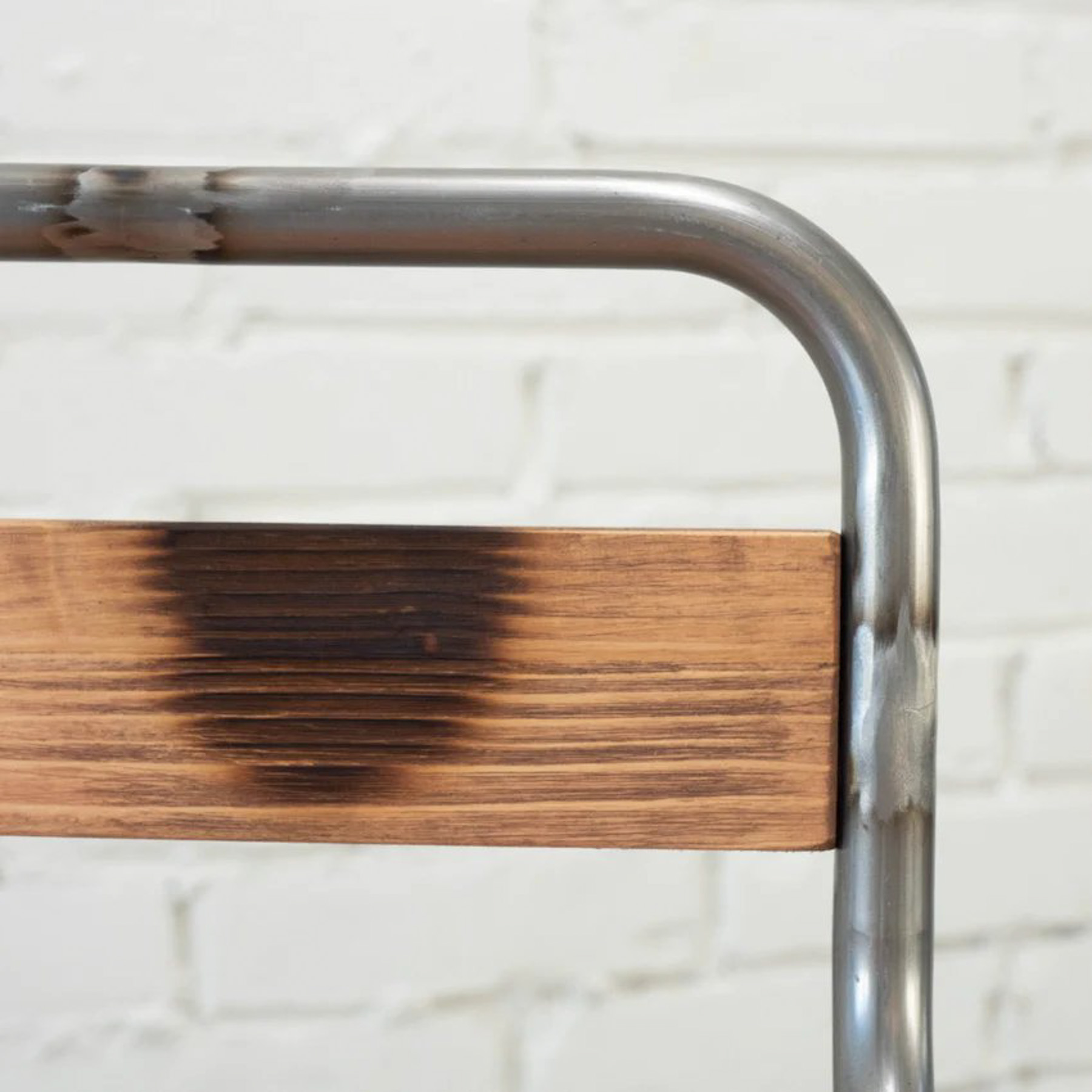 Jaden Hocker Holz Metall Braun