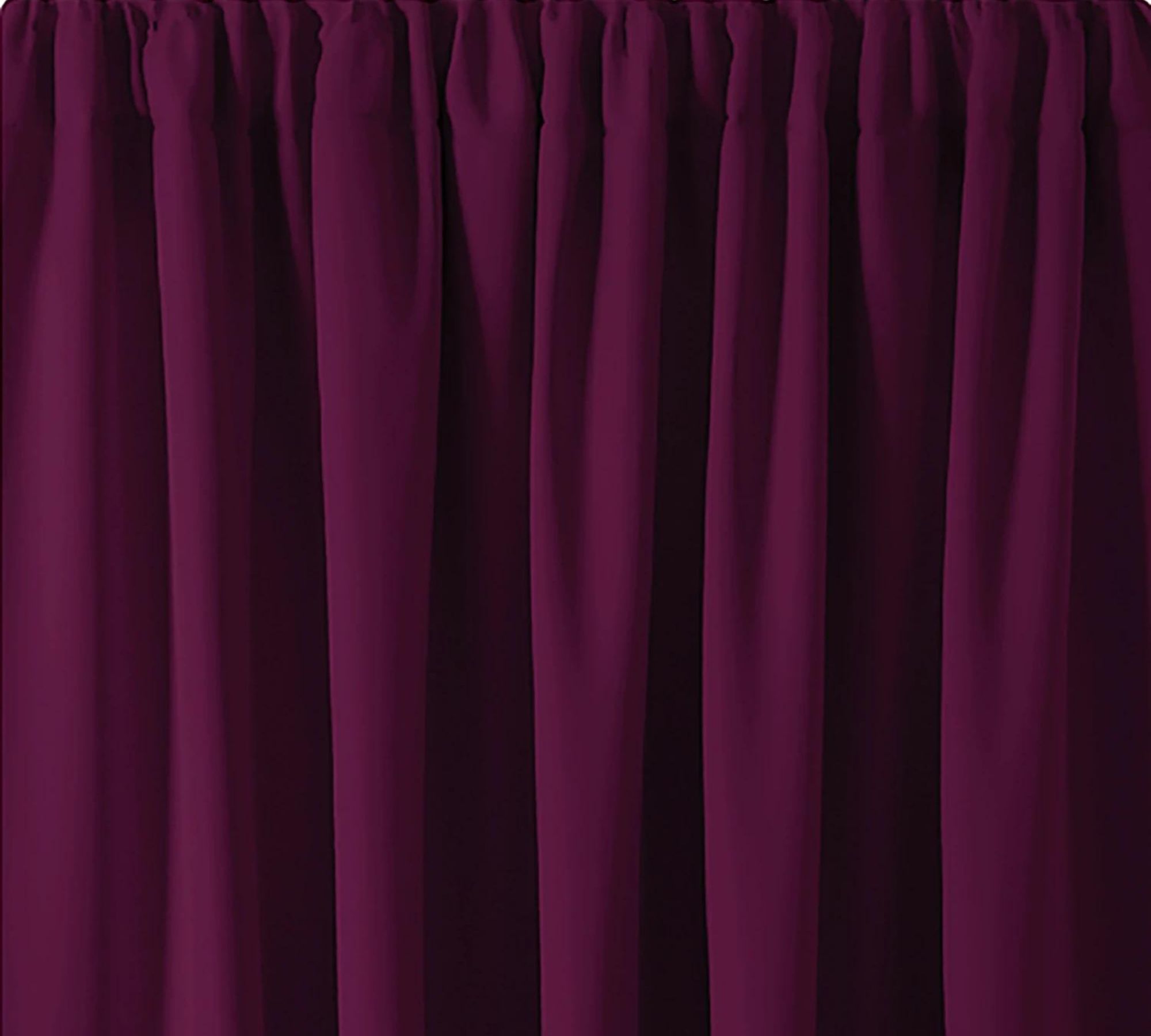 Vorhang mit Kräuselband Textil Violett