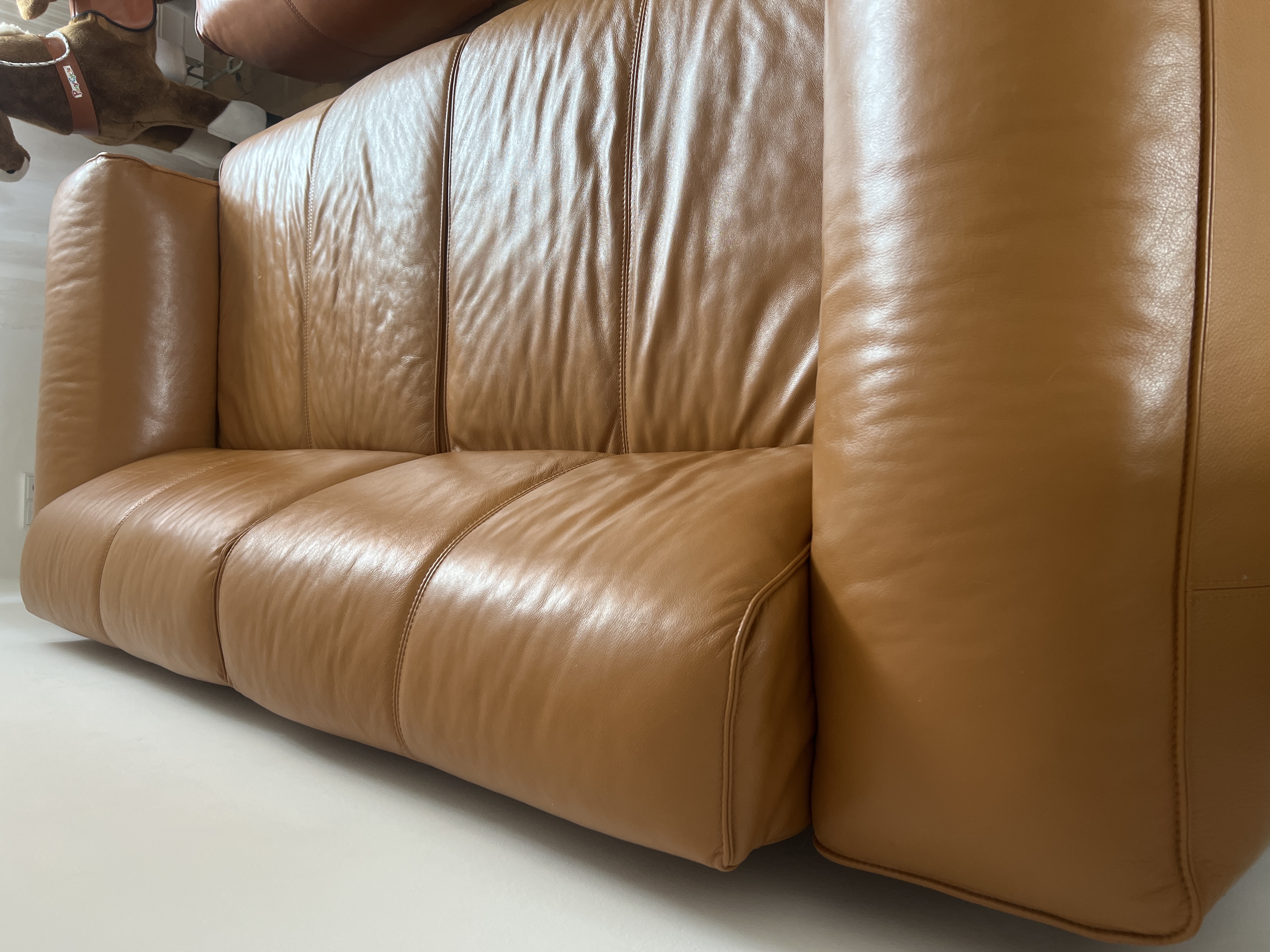 Hudson Sofa Leather Brown