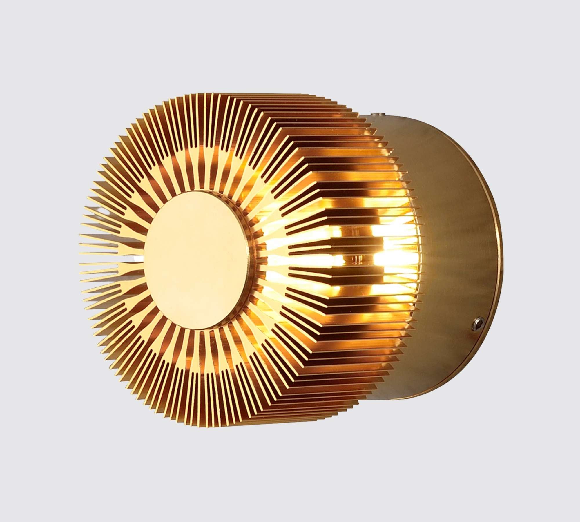 Indoor-Outdoor LED Wandleuchte Metall Gold