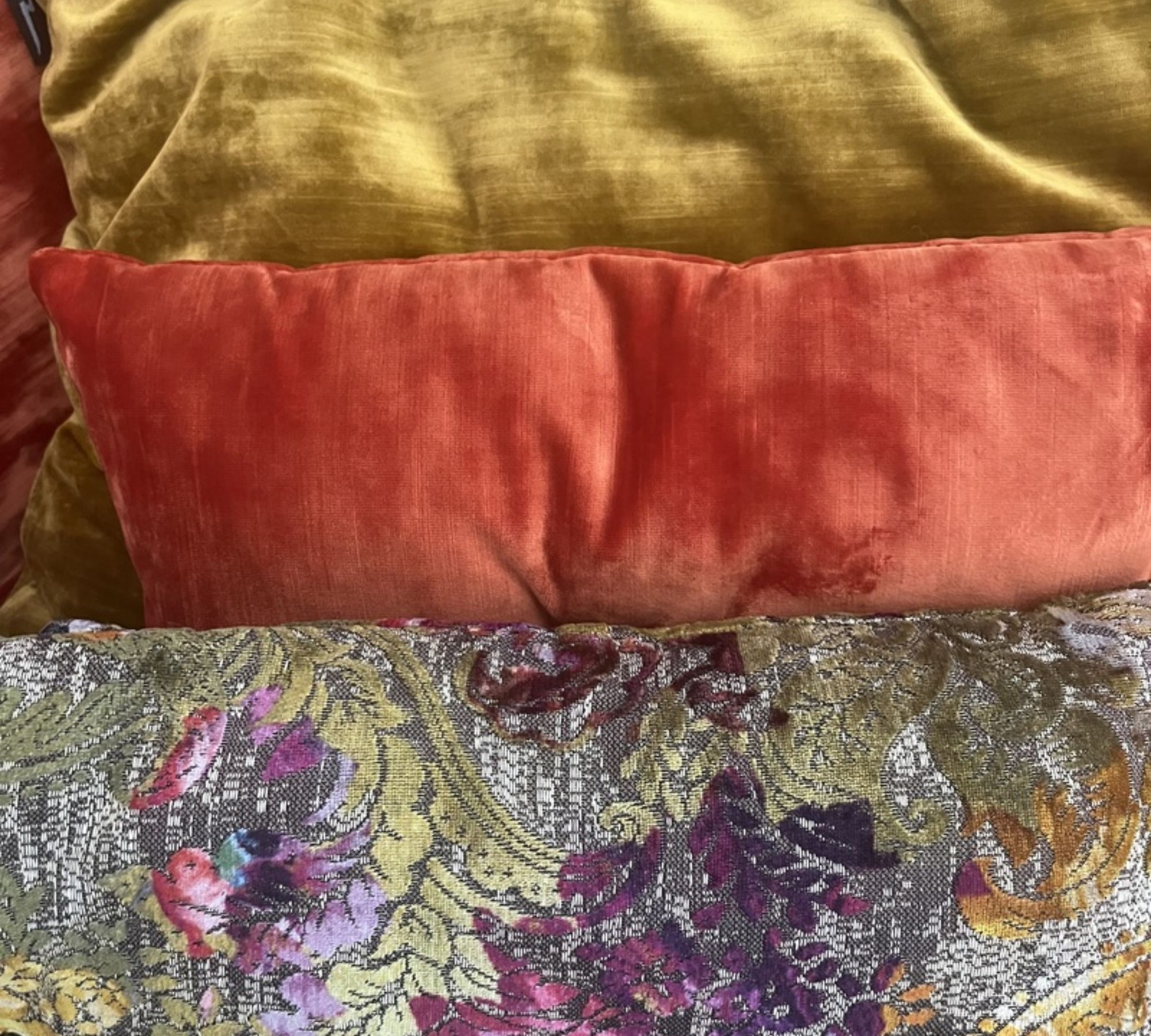 Ohlinda Sofa Récamiere Rechts Samt Aluminium Mehrfarbig