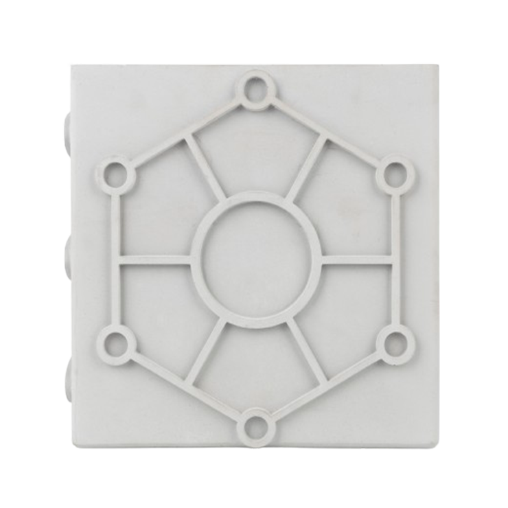 Graphic Vase Beton Grau