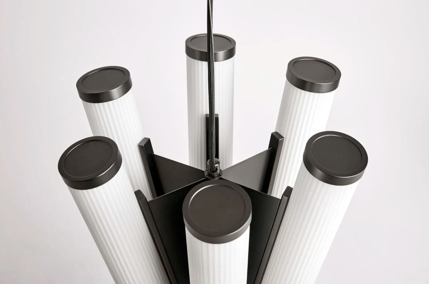 Deco Pendelleuchte Opalglas Eisen Ø40 cm