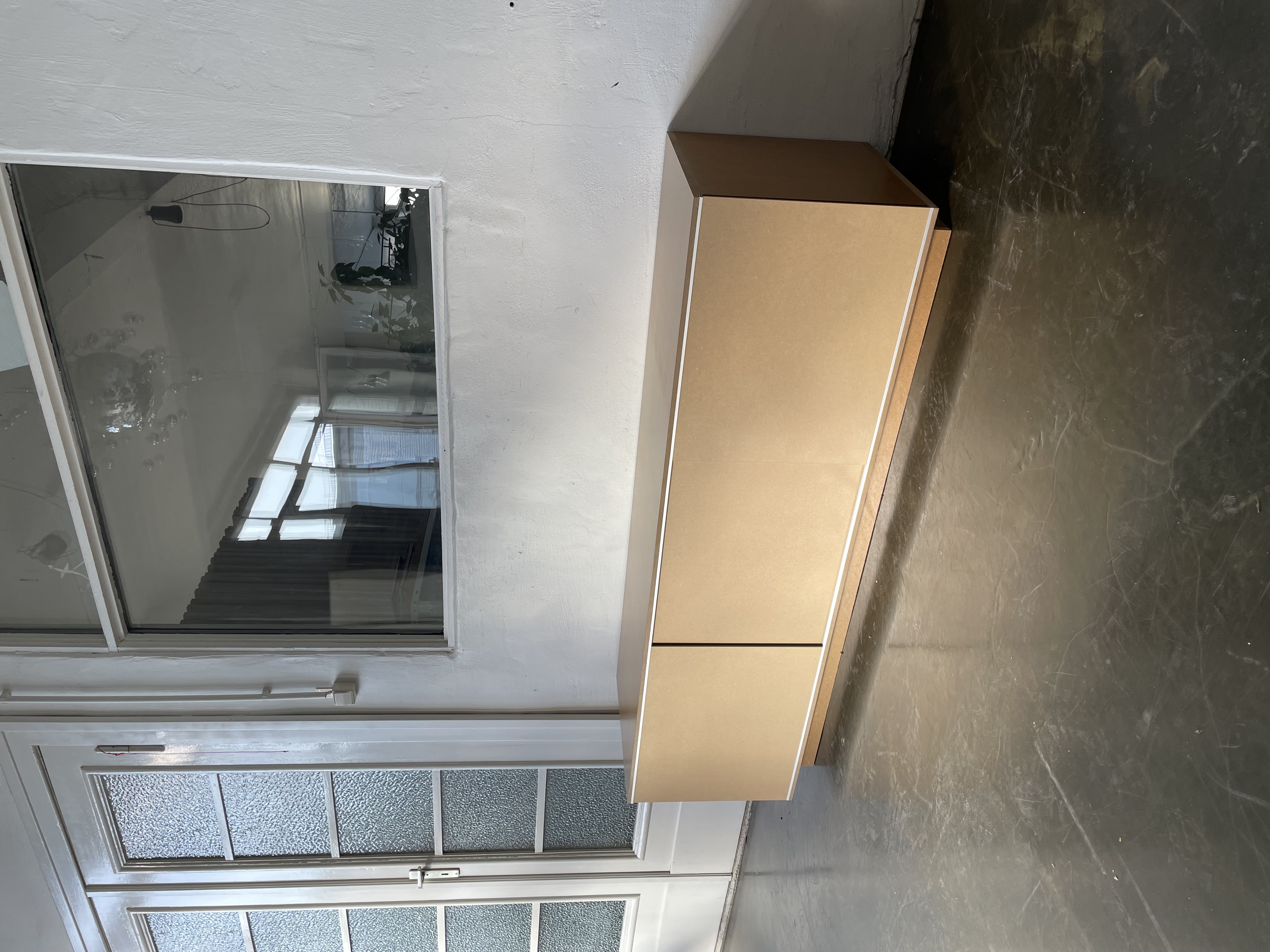 TV Sideboard Holz Aluminum Braun