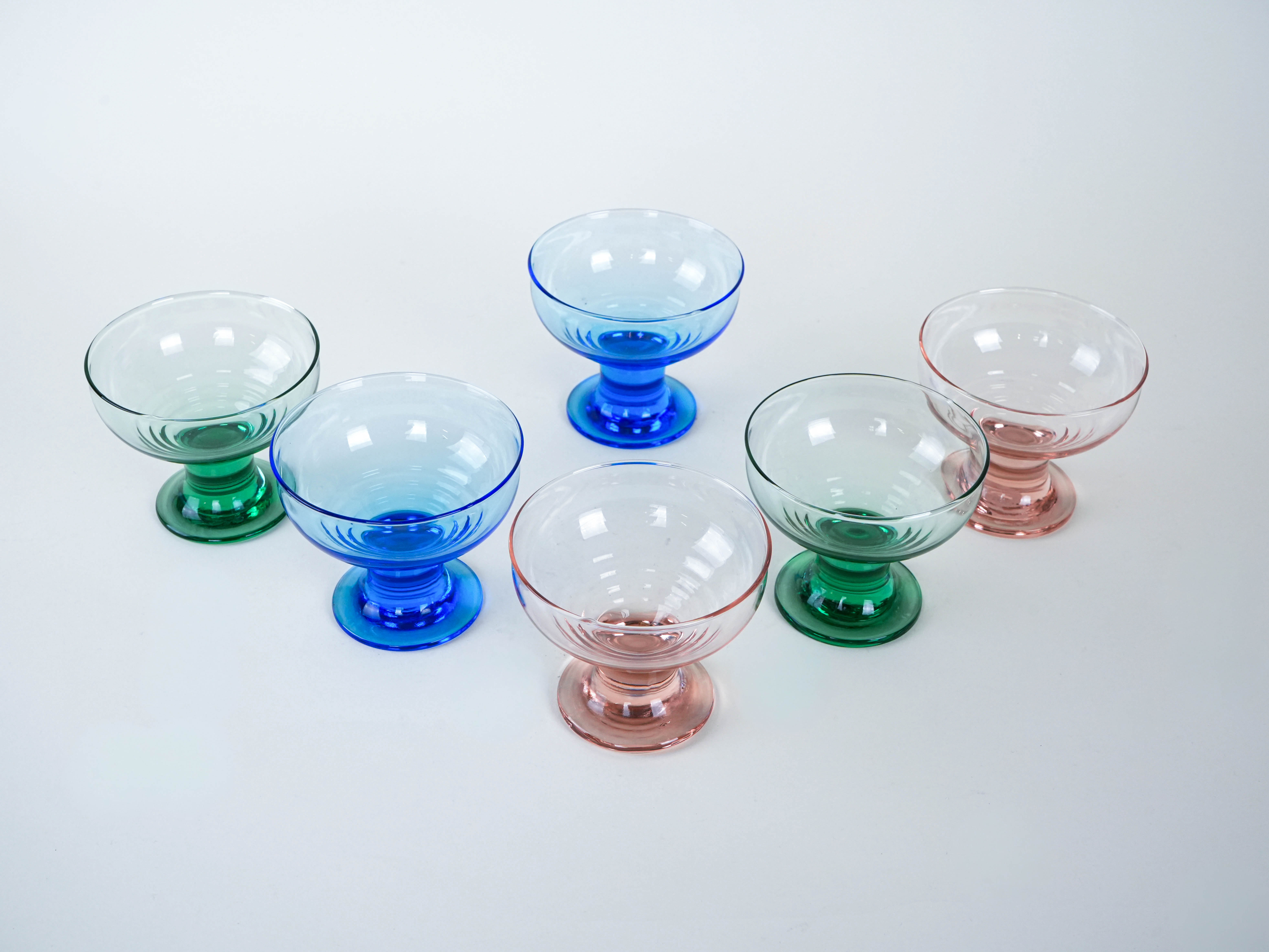 Dessert bowl set Multicolored 1970s