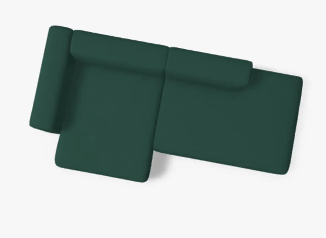 Mags Modulsofa Samt Lola Dark Green