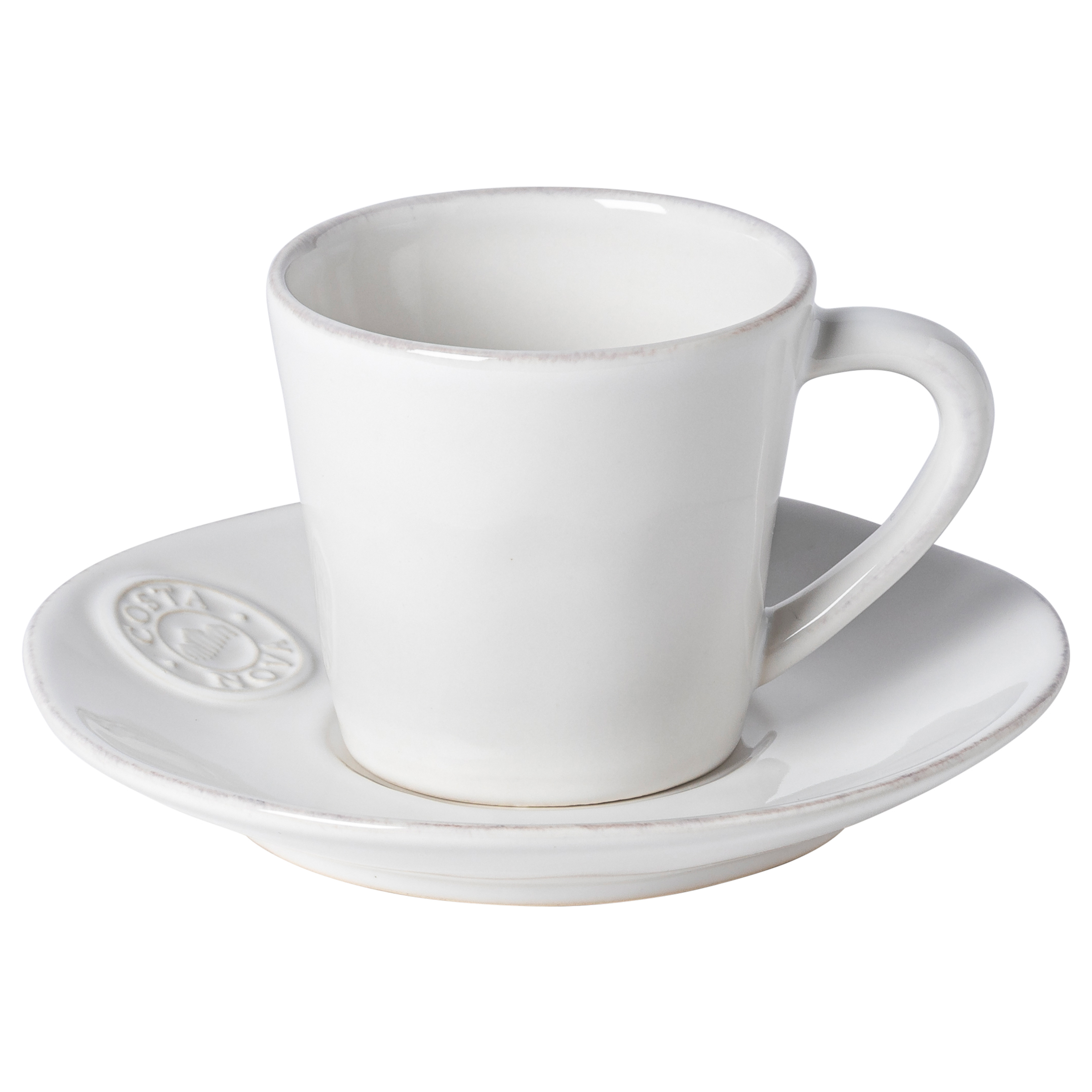 Nova Teetasse 12-teilig Steinzeug Weiß