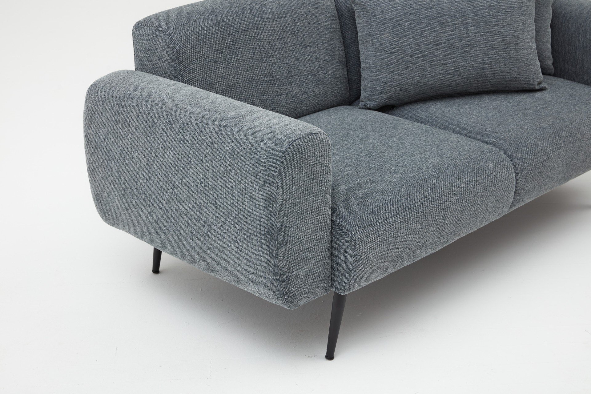 Side Sofa 2-Sitzer Anthrazit