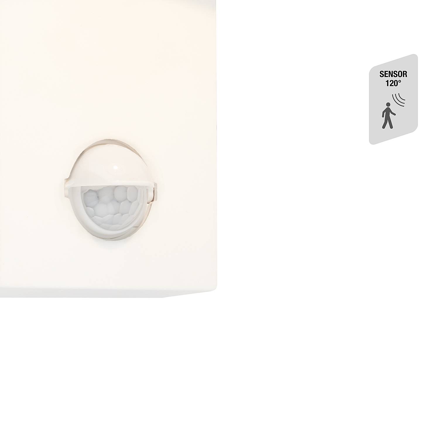 LED wall lamp Hegg with sensor White