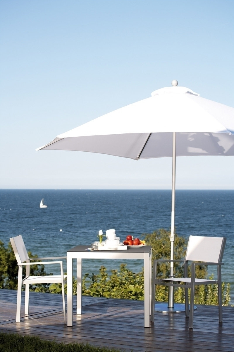 Quadrat Tisch Outdoor Weiß