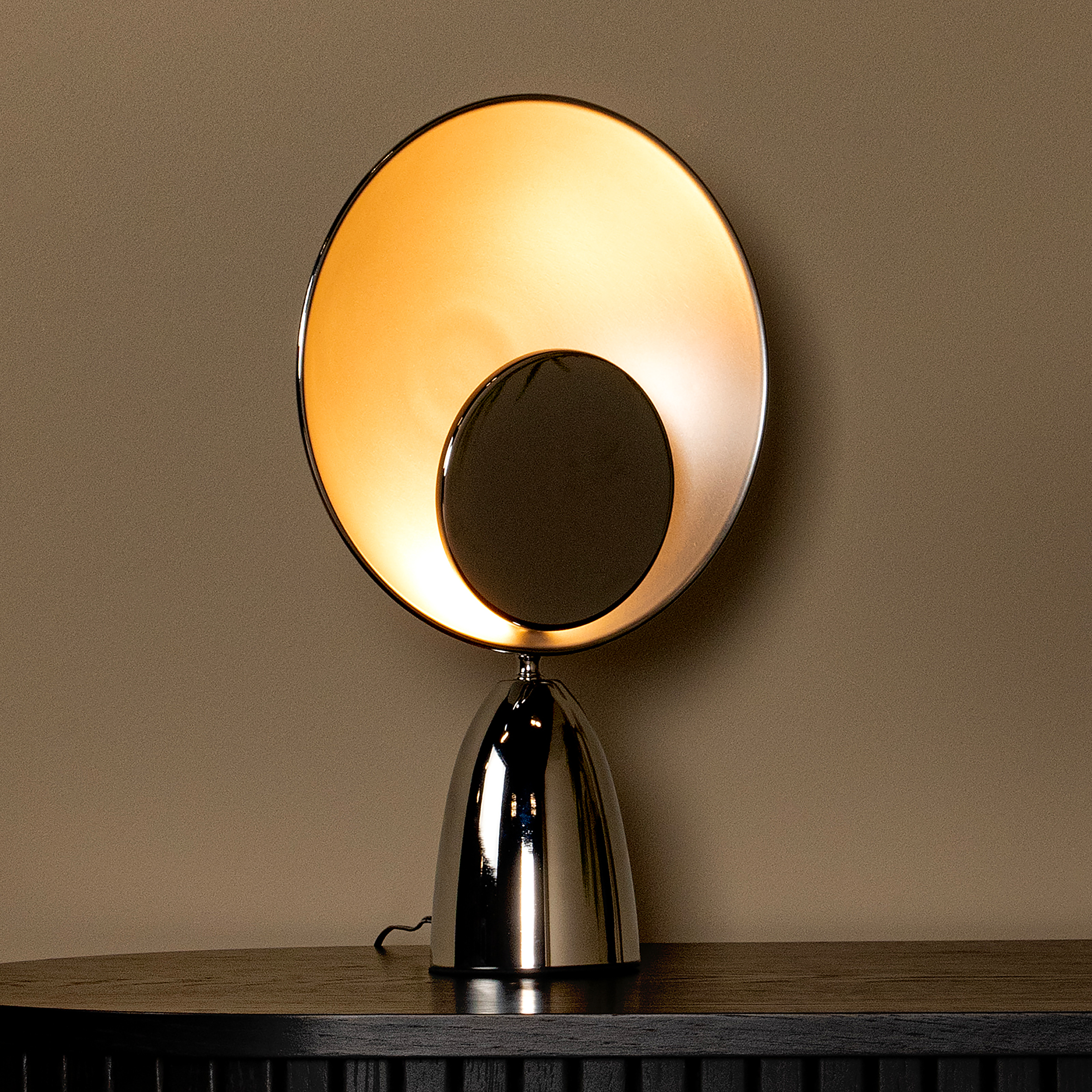 Castamar Tischleuchte Stahl Silber