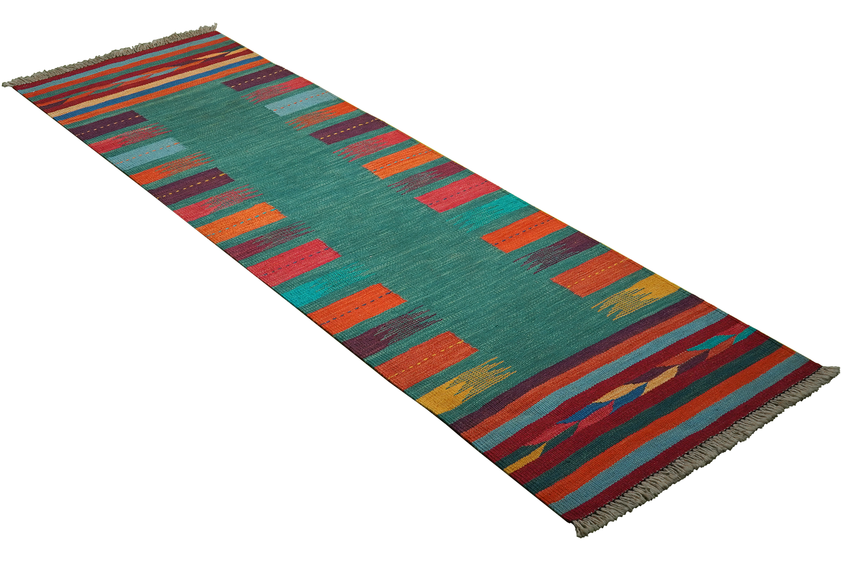 Kelim Gashgai Carpet Wool Multicolored