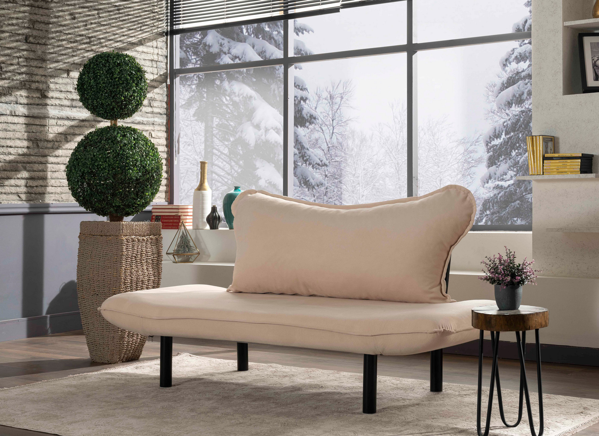 Chatto Sofa Bed 2-Seater Cream