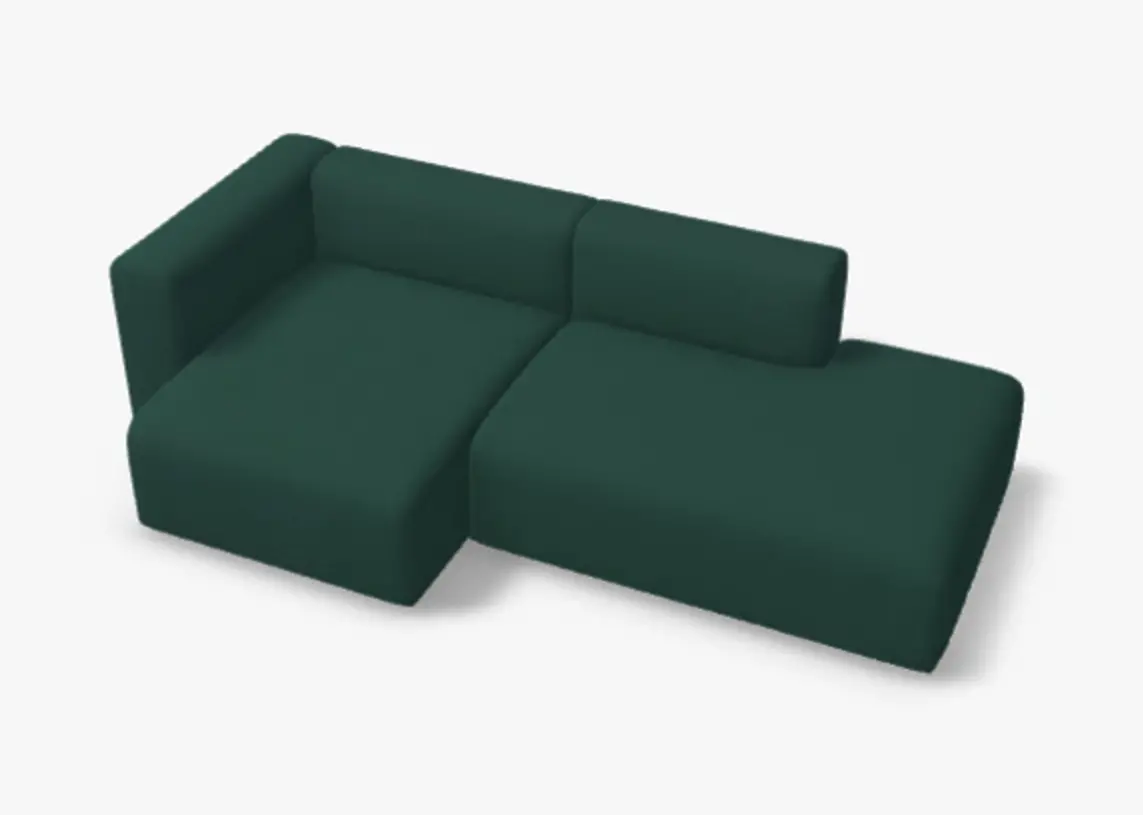 Mags Modulsofa Samt Lola Dark Green