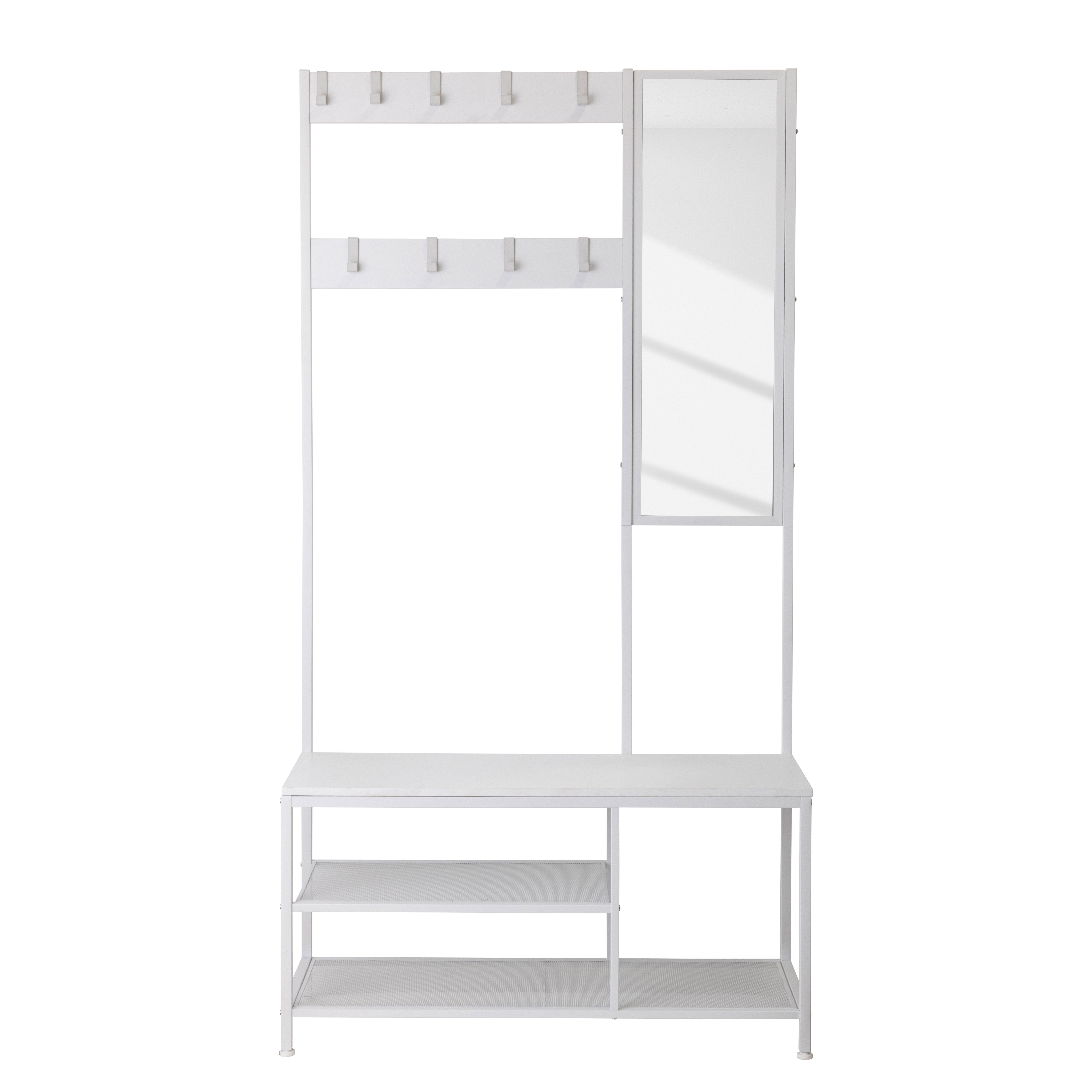Tarpey Wardrobe with Mirror Metal White