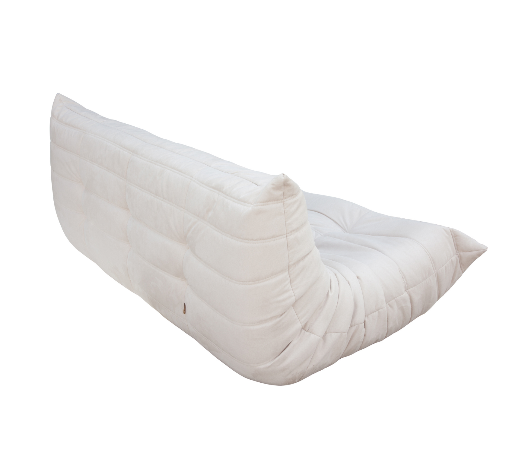 Togo Set (3-Sitzer, 2-Sitzer, Ecksofa) Textil Off-White