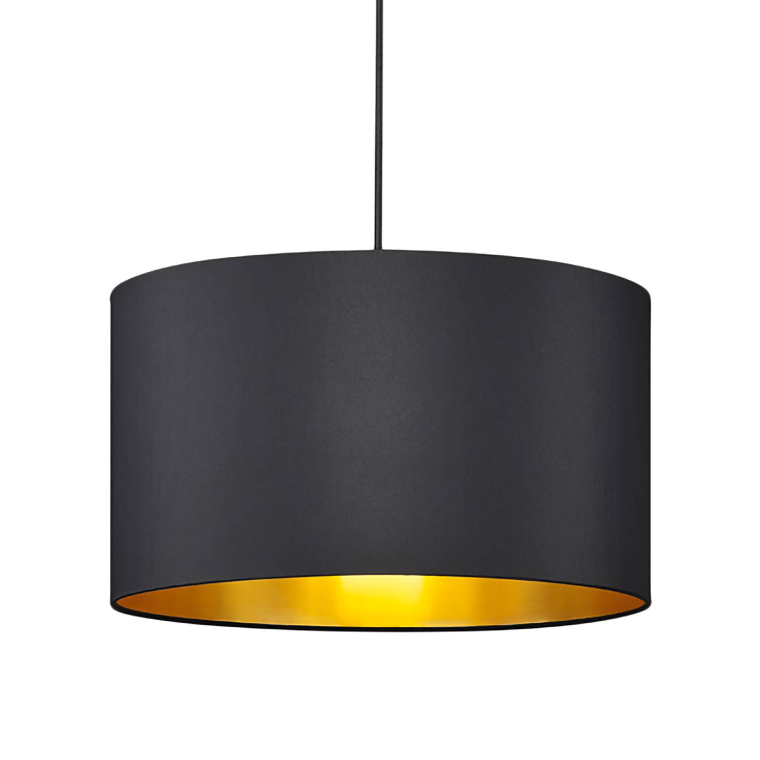 Hostel Pendant Light 1-bulb Brass Black