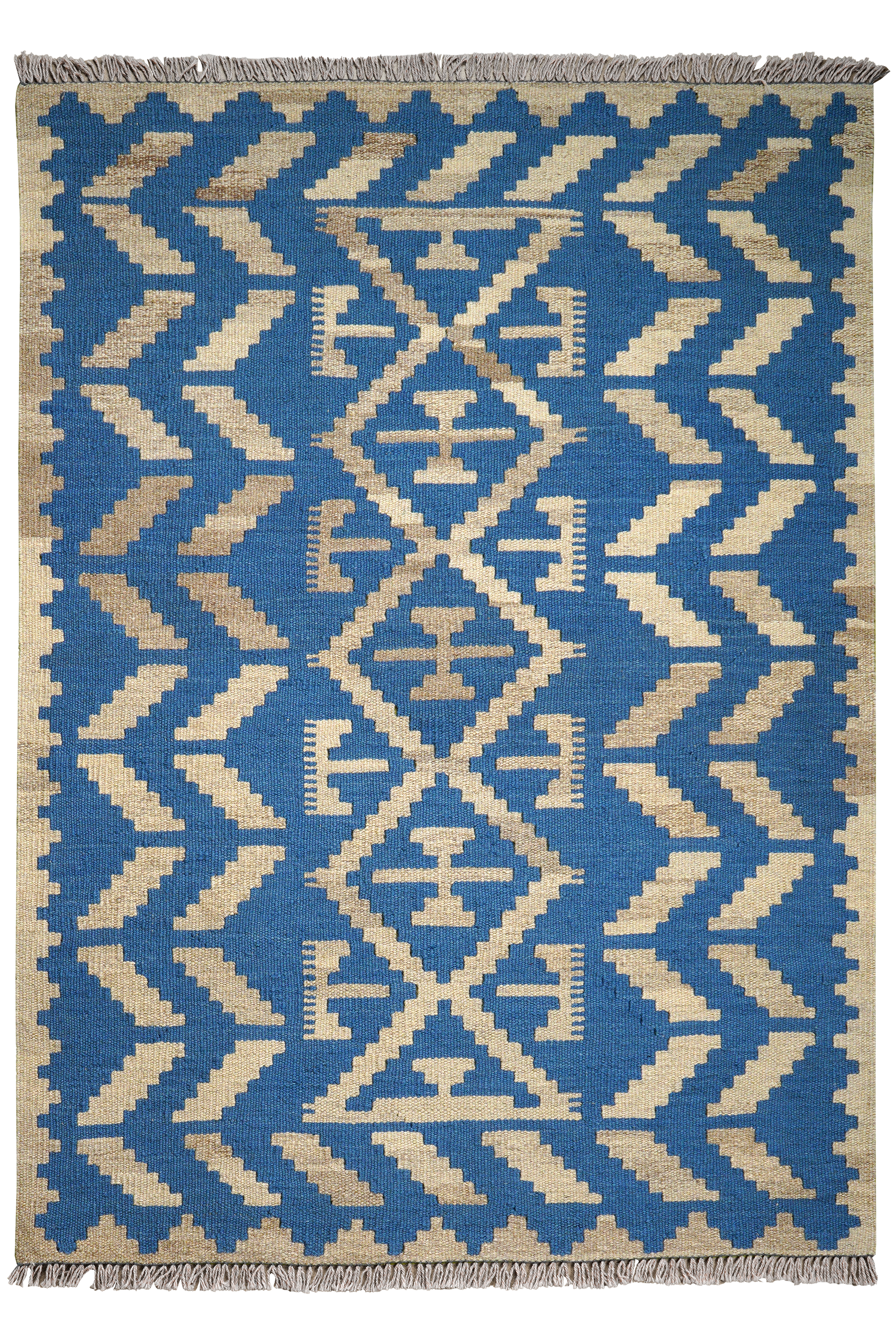 Kilim Gashgai Teppich Blau