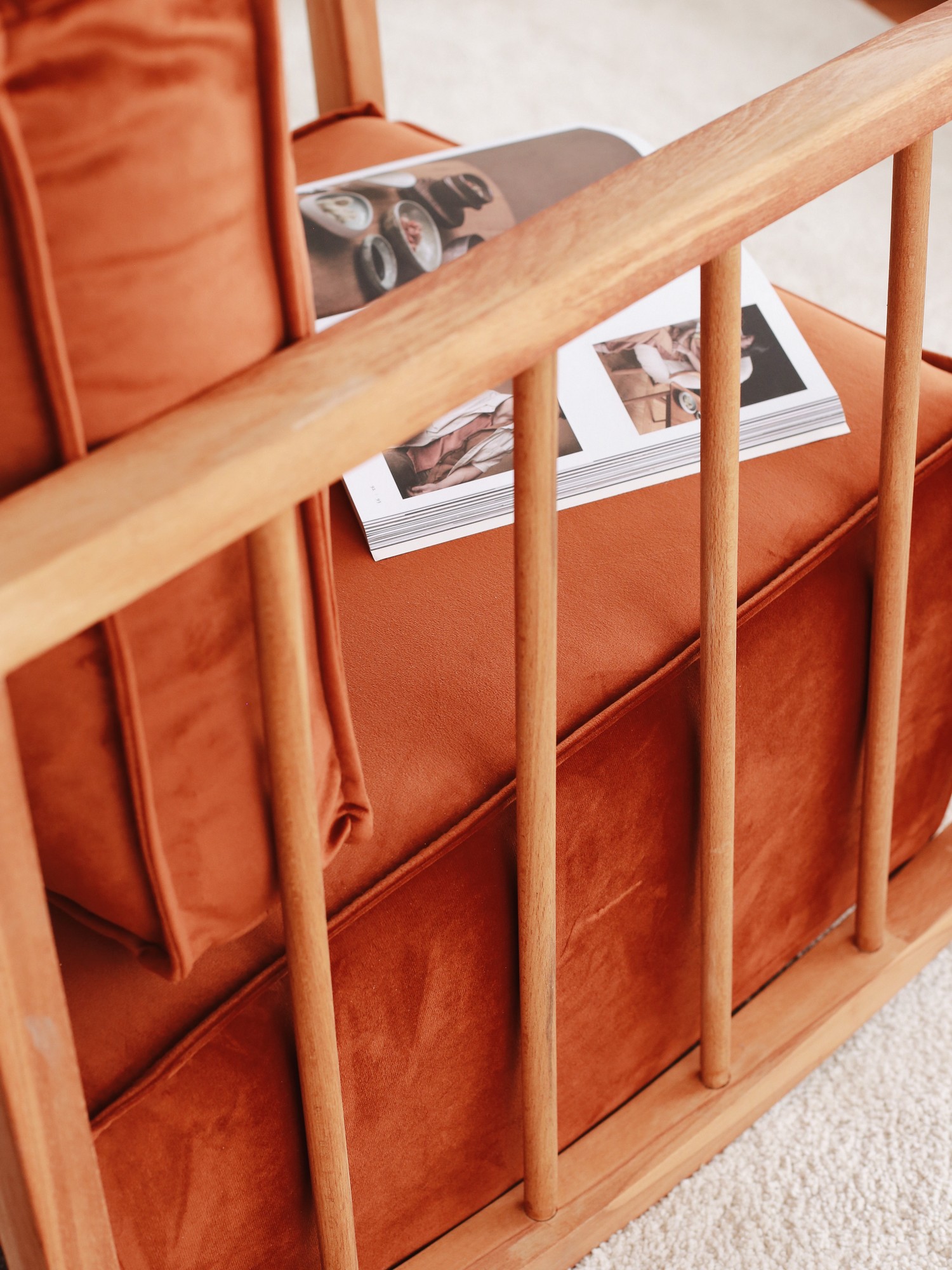Rocking children's chair Cinnamon brown