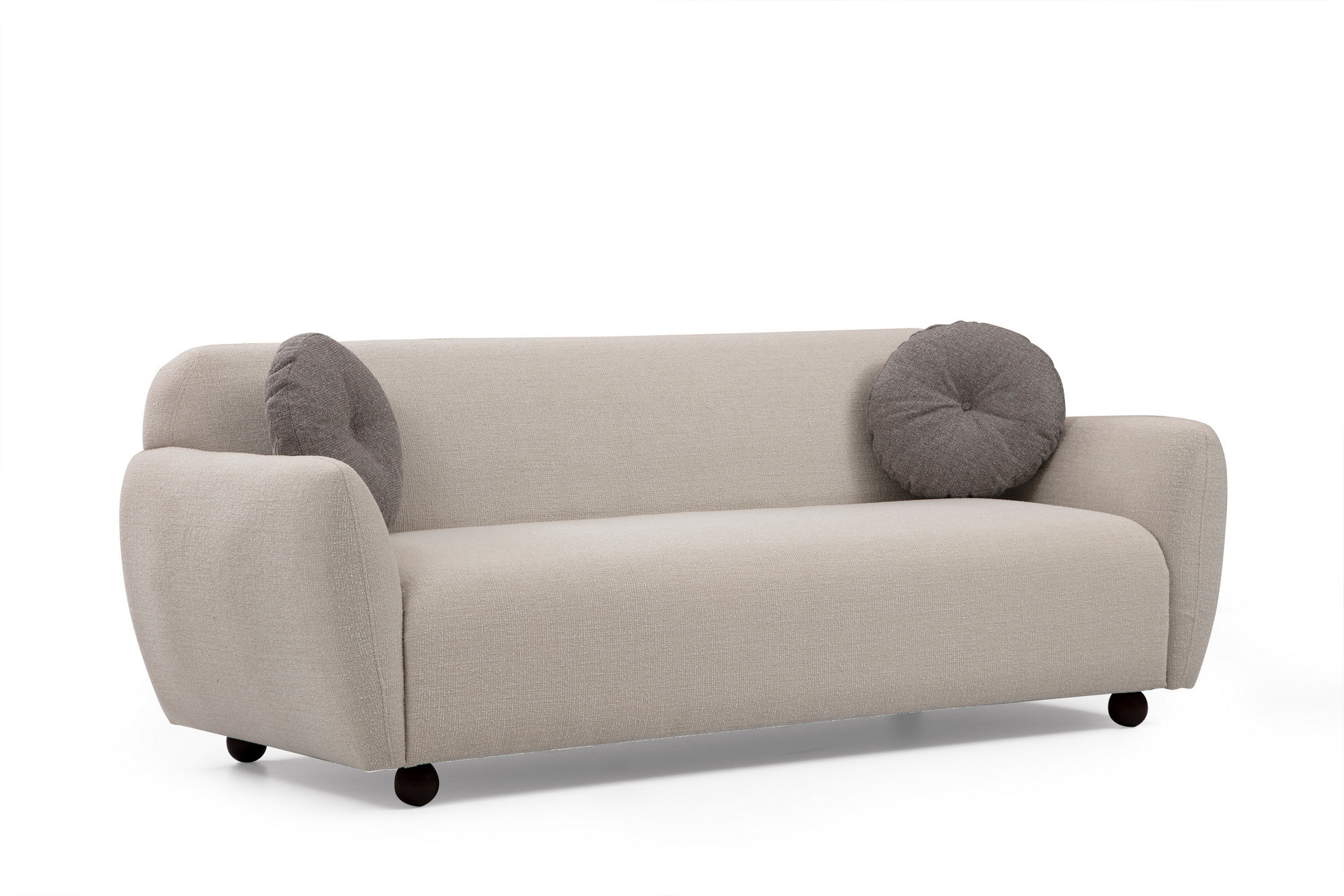 Eddy 3-seater sofa cream