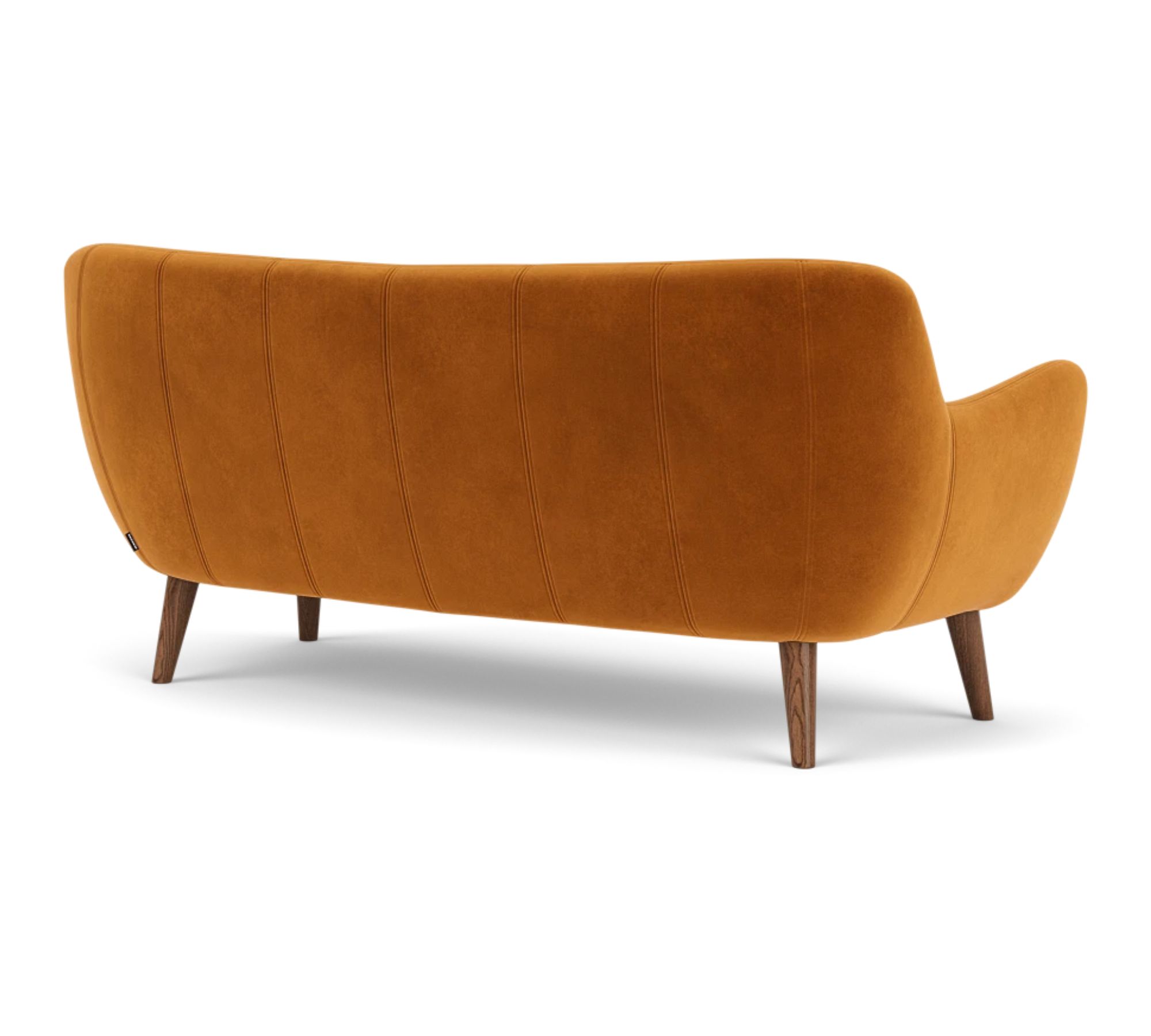 Herman Sofa 3-Sitzer Velour Matt Amber