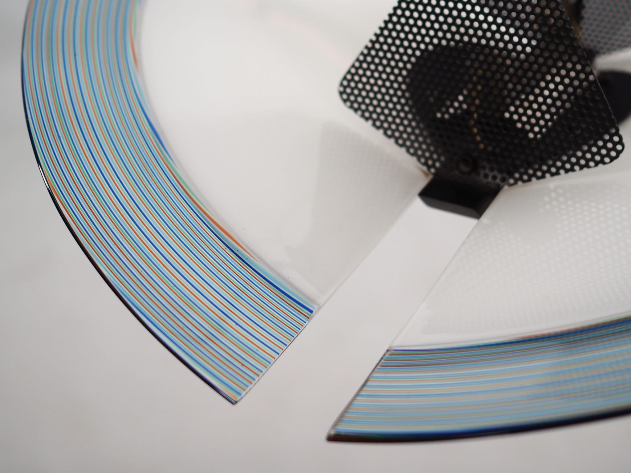 Pendant lamp Metal Glass 1990s