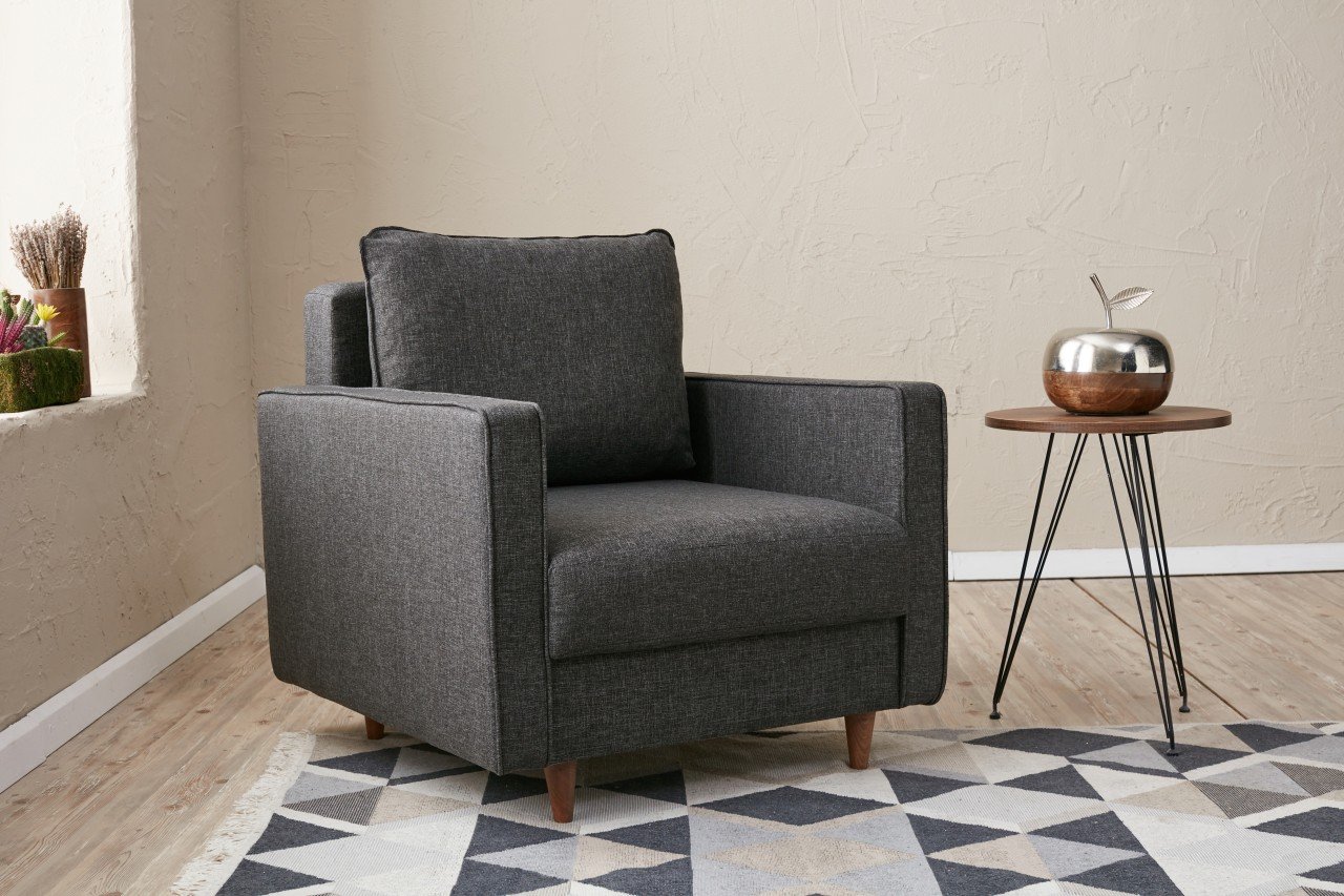 Modern armchair Grey