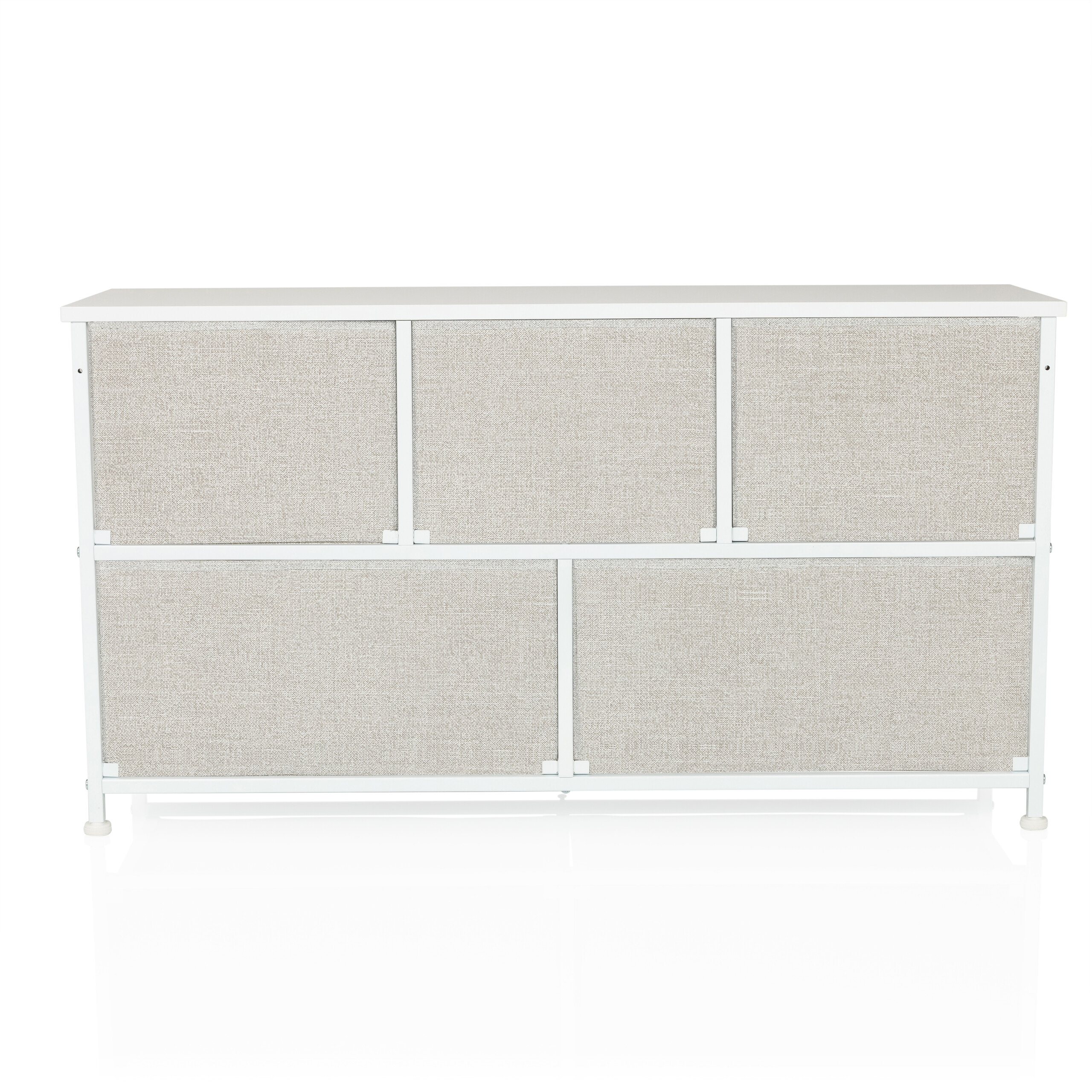 FOLDAR Cassettiera con 5 scomparti Grigio