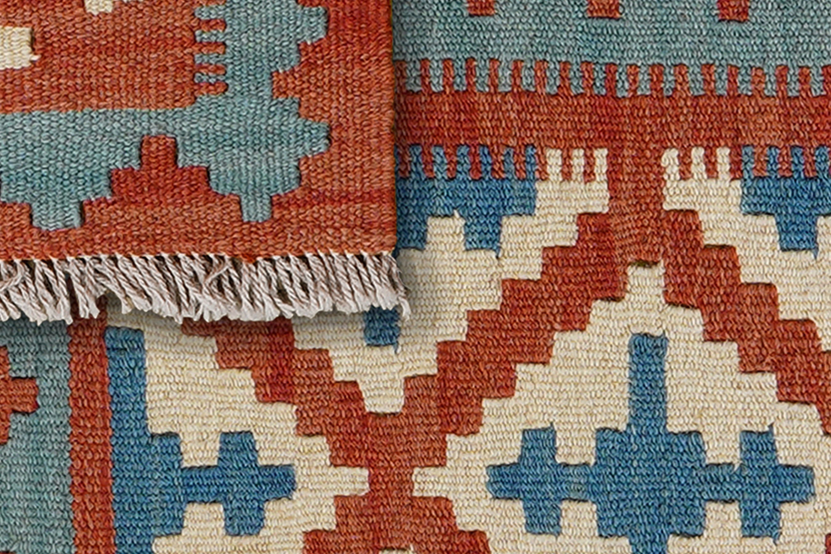 Kilim Gashgai Teppich Wolle Mehrfarbig