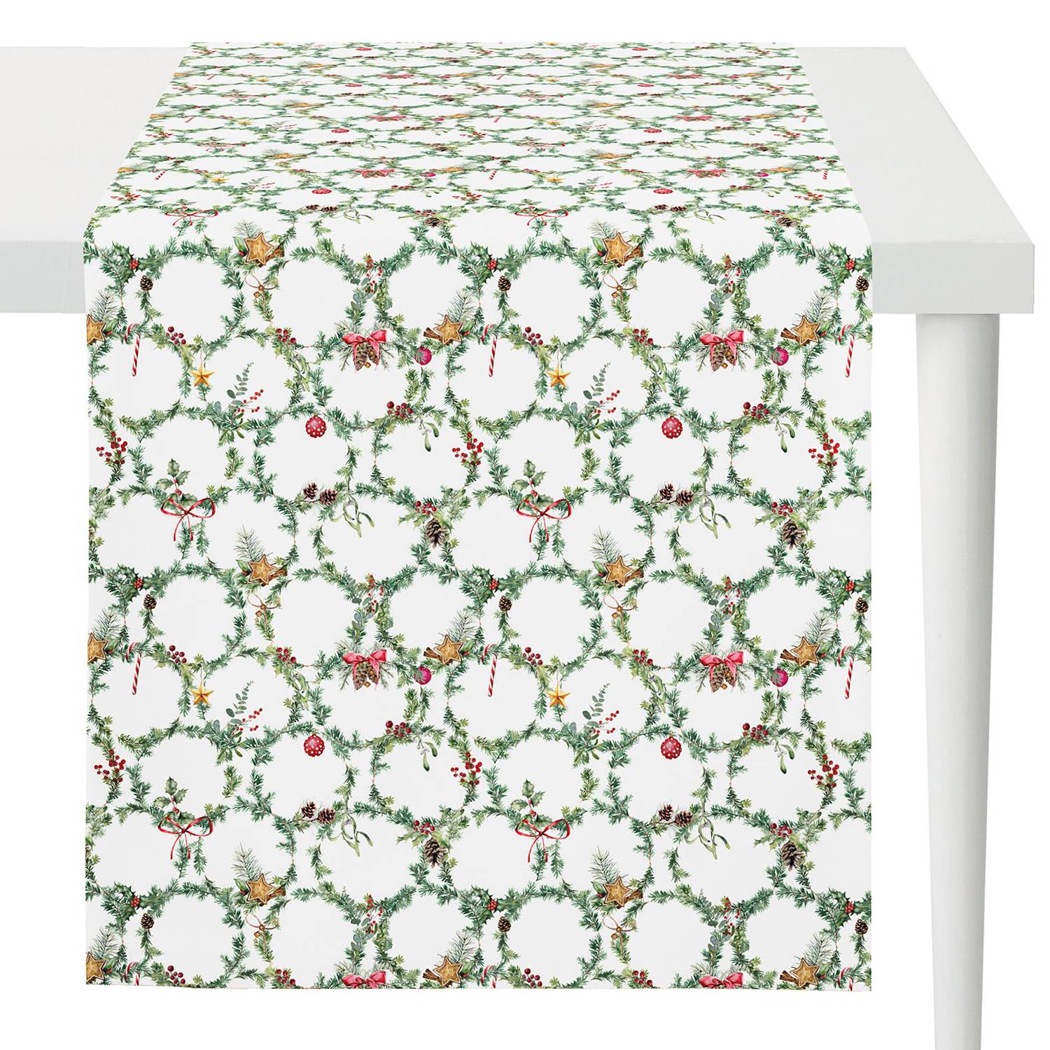 Tischläufer 3606 Baumwolle Rot 48 x 140 cm