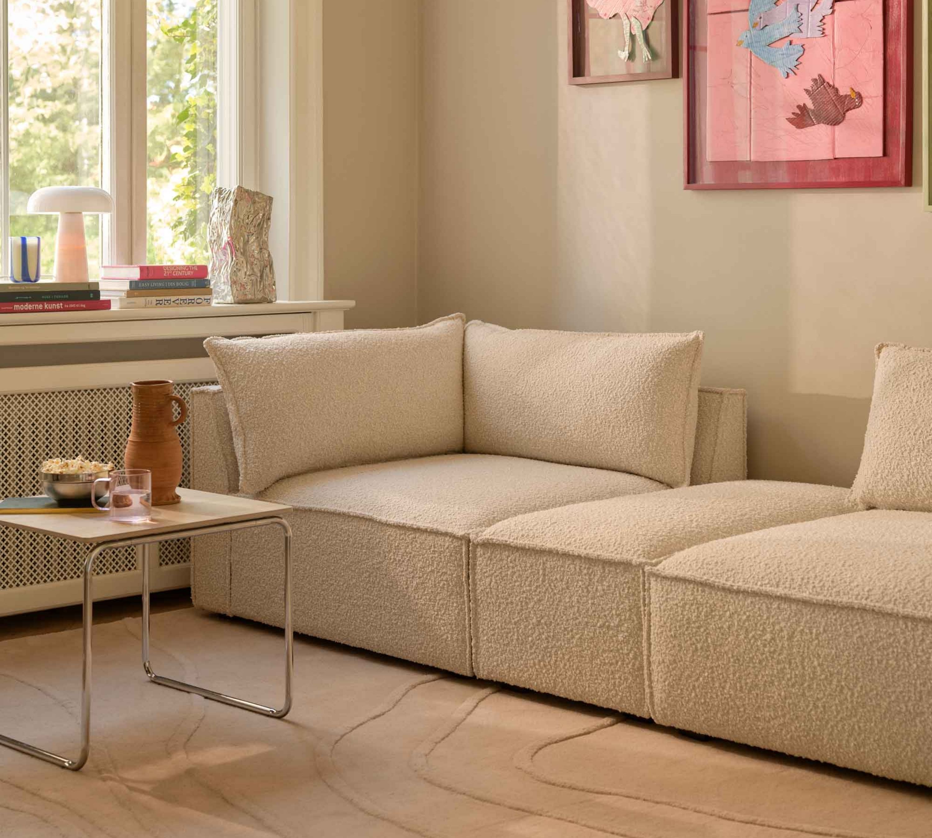 Daphne 1-Sitzer Eckmodul Links Maya Cream