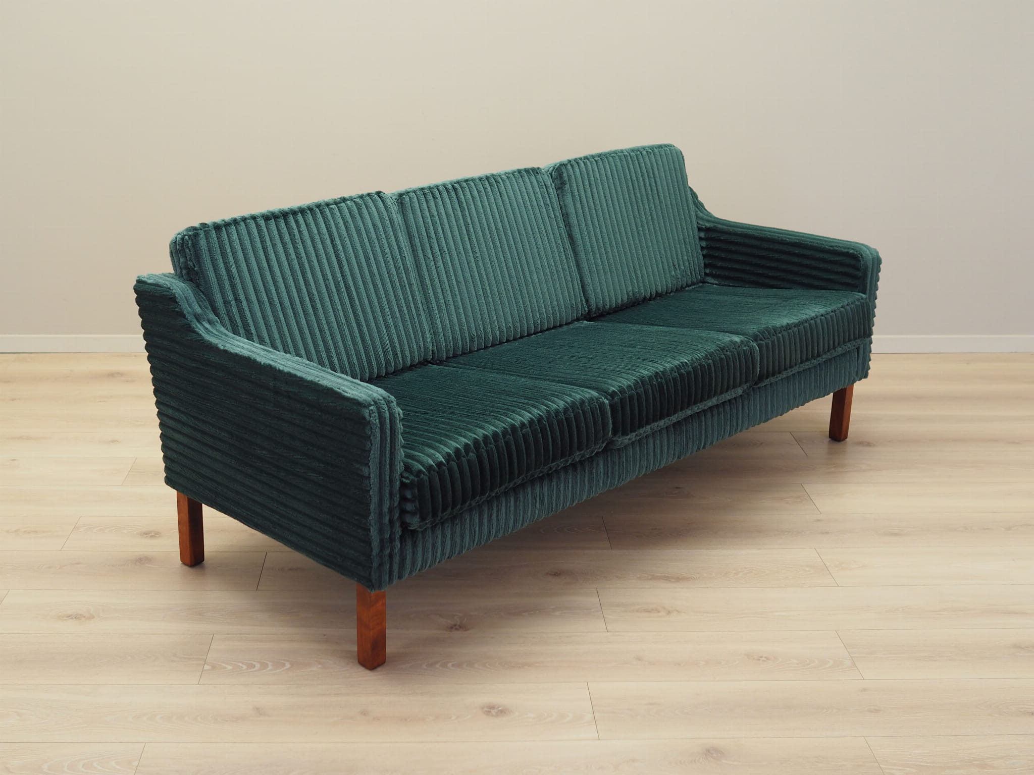 Vintage Sofa Samt Grün 1970er Jahre