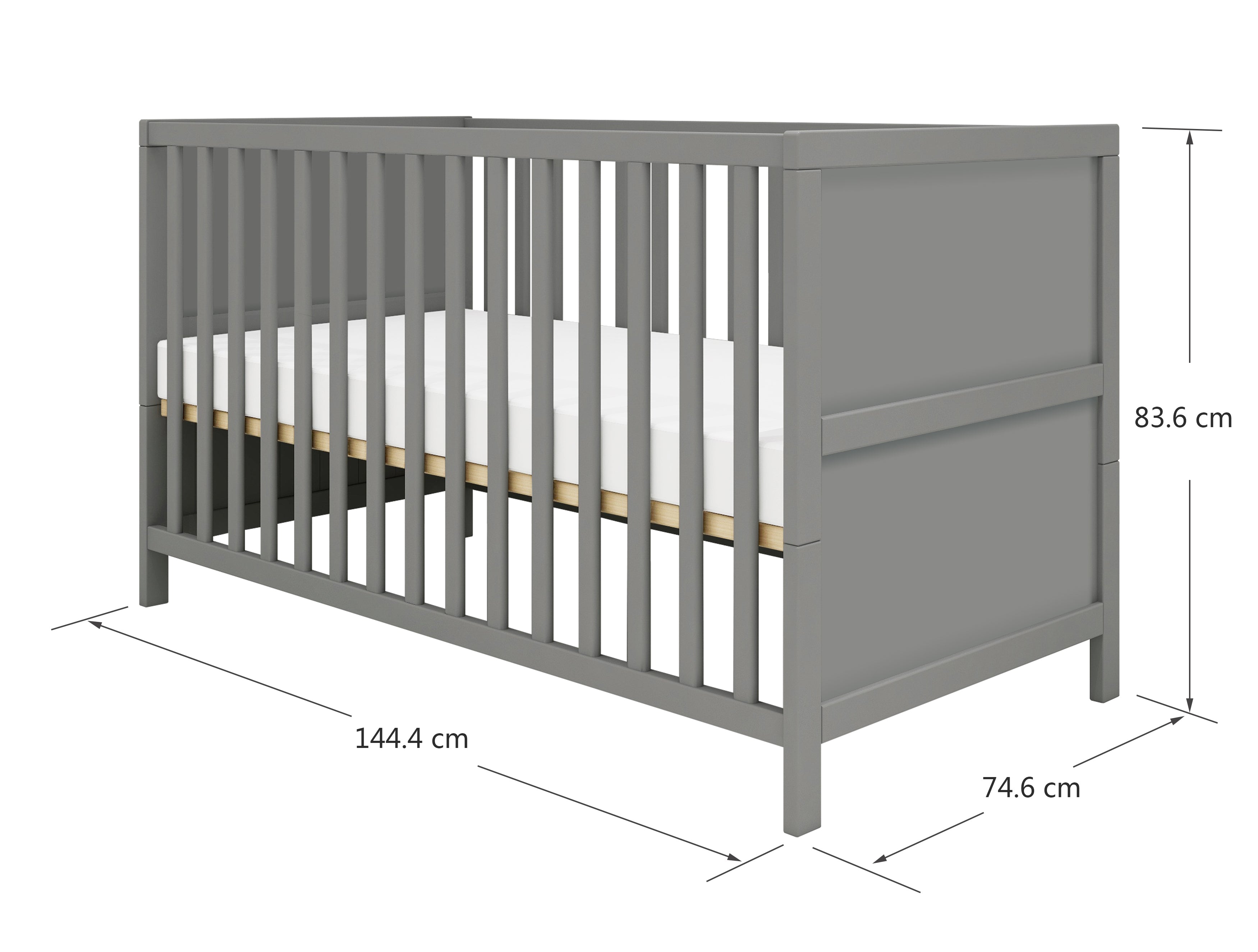 Babybett Weiß Holz