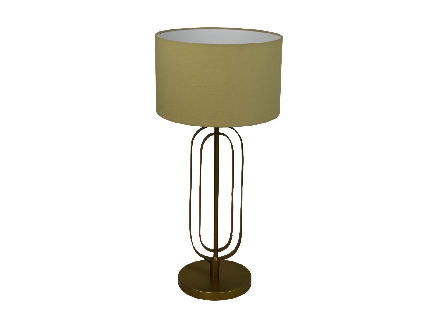 Runder Lampenschirm Baumwolle Beige